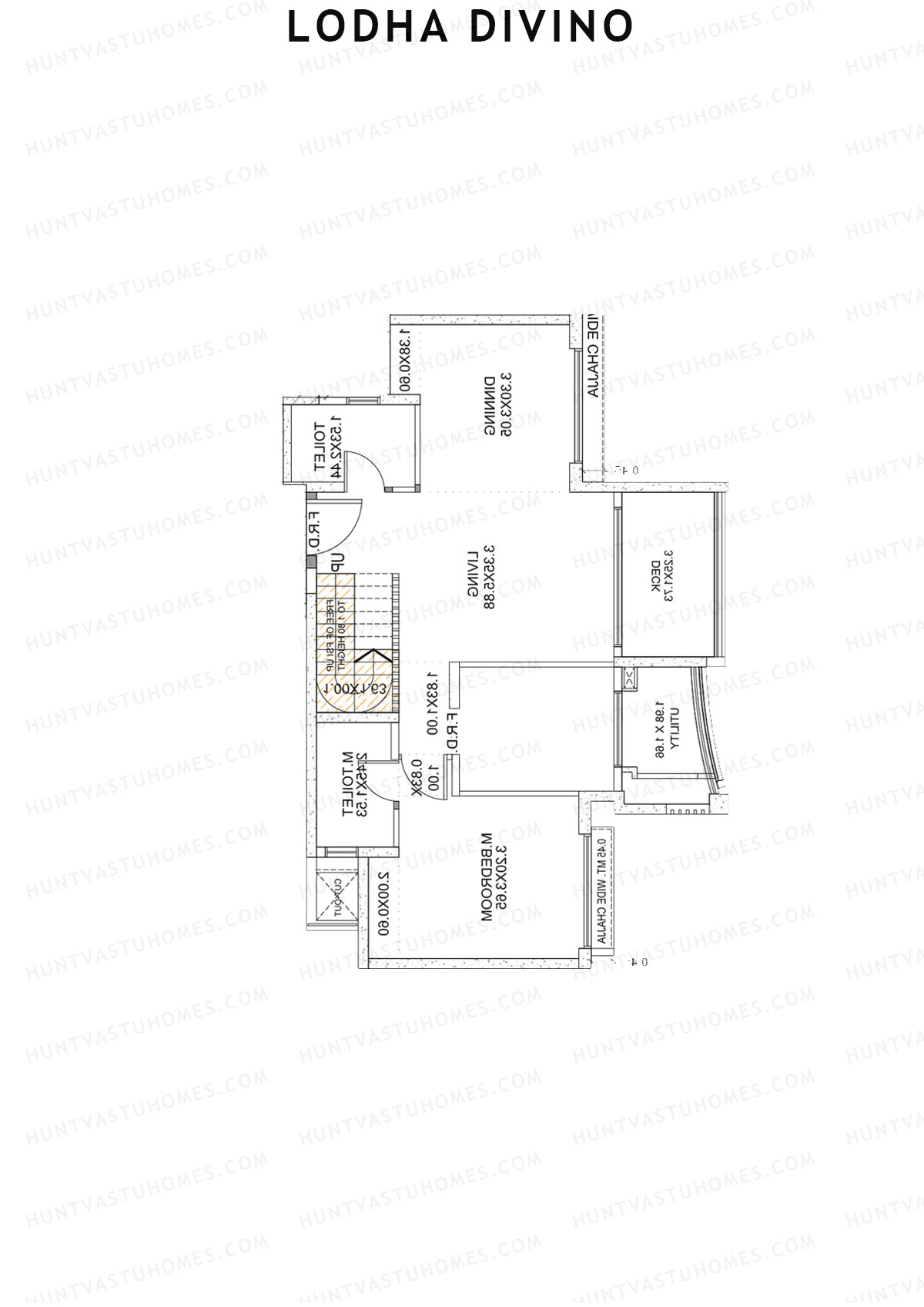 Lodha Divino Tower 1 Unit 4 (Duplex) Floor Plan