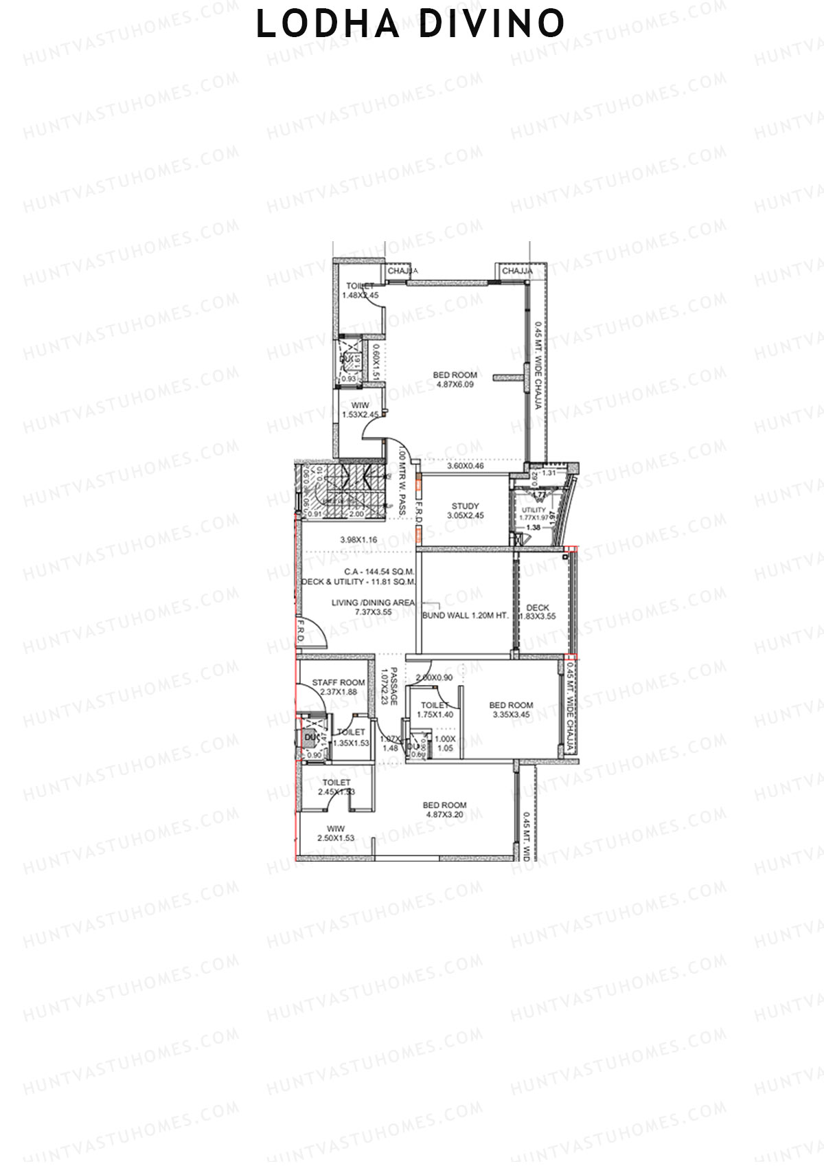 Lodha Divino Tower 2 Unit 1 (Duplex) Floor Plan