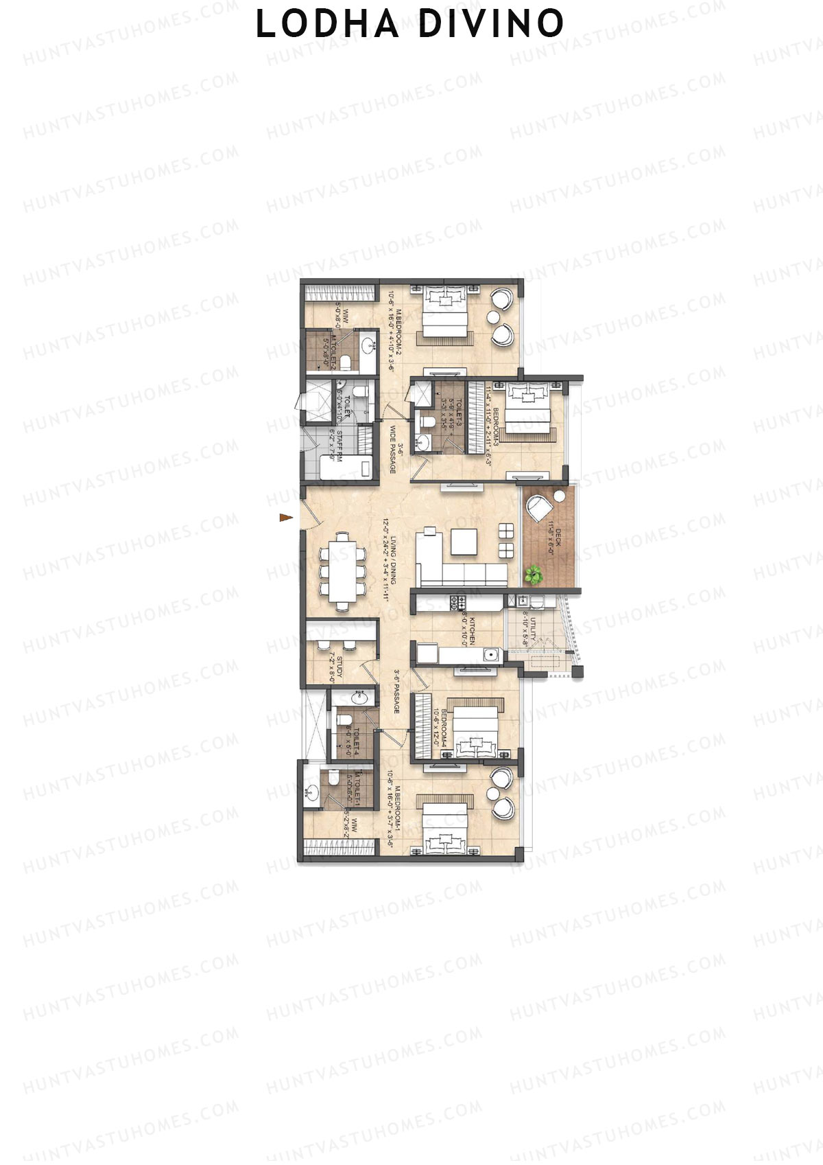 Lodha Divino Tower 2 Unit 2 Floor Plan
