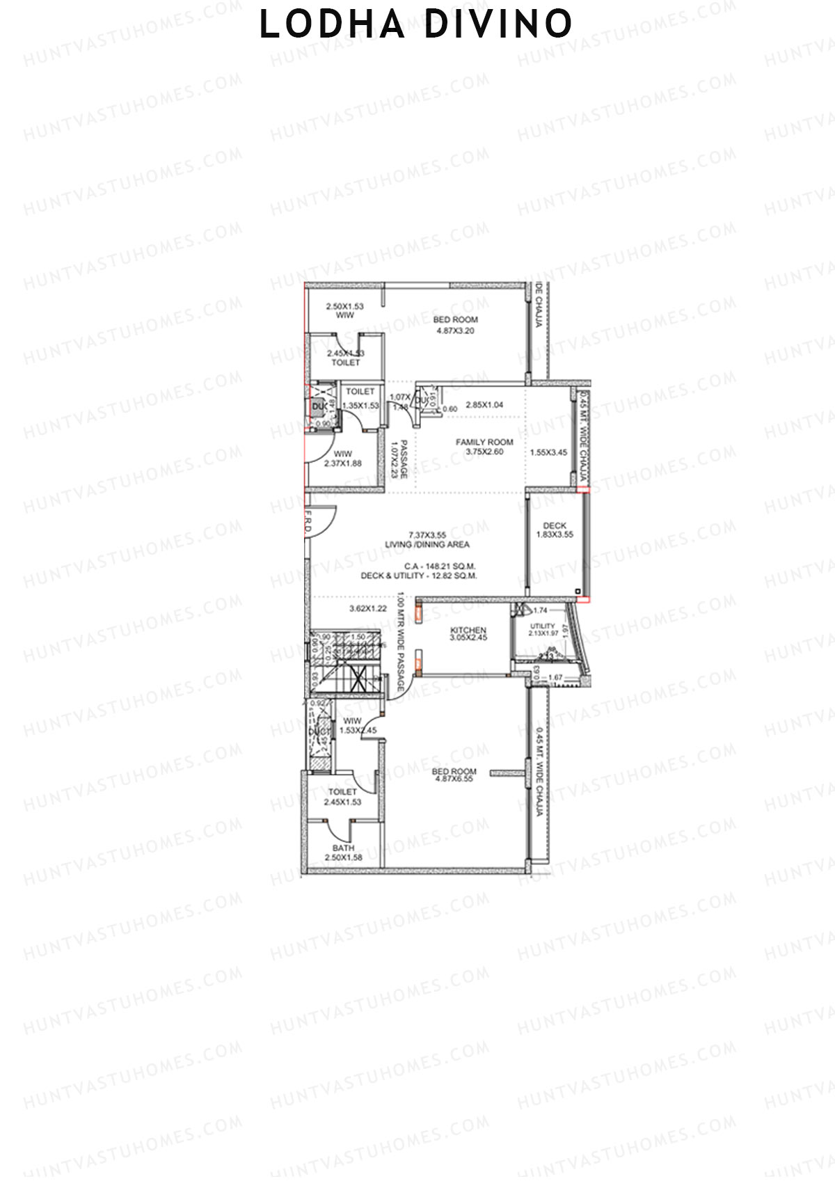 Lodha Divino Tower 2 Unit 2 (Duplex) Floor Plan