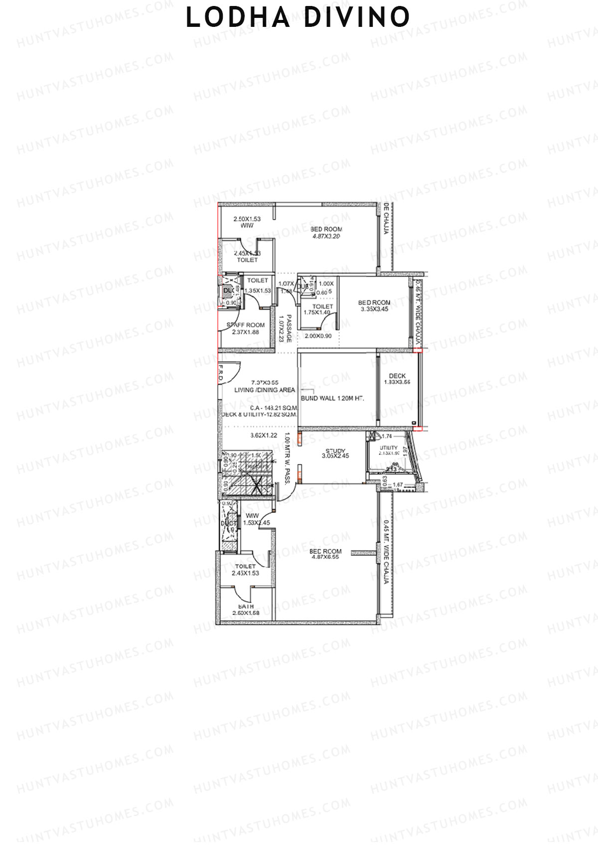 Lodha Divino Tower 2 Unit 2 (Duplex) Floor Plan