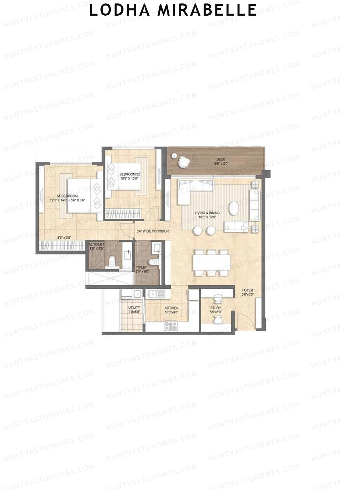 Lodha Mirabelle Tower 6 Unit 1 Floor Plan