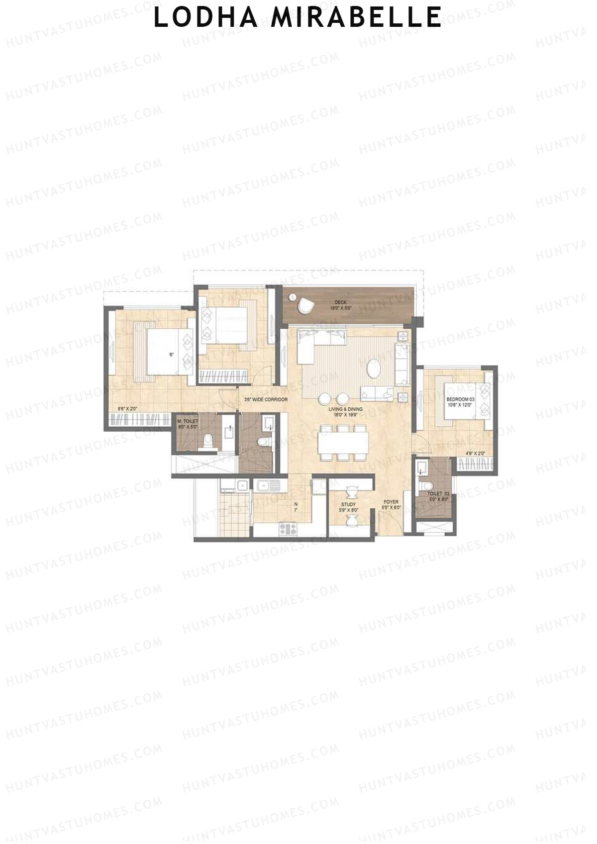 Lodha Mirabelle Tower 6 Unit 1 Floor Plan