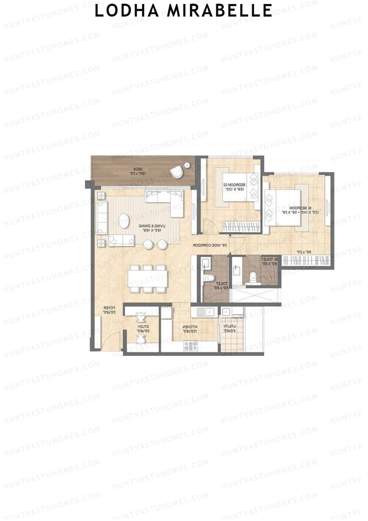 Lodha Mirabelle Tower 6 Unit 2 Floor Plan