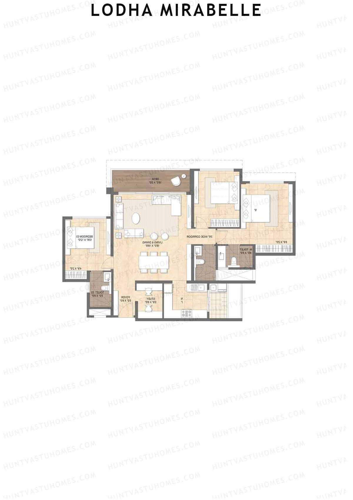 Lodha Mirabelle Tower 6 Unit 2 Floor Plan