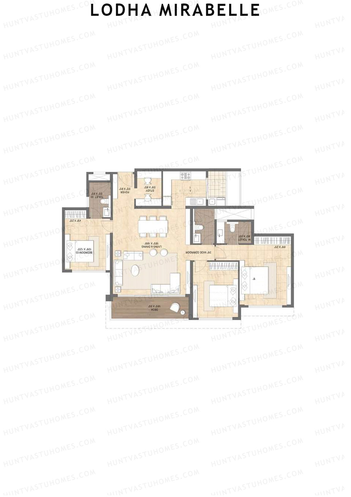 Lodha Mirabelle Tower 6 Unit 3 Floor Plan