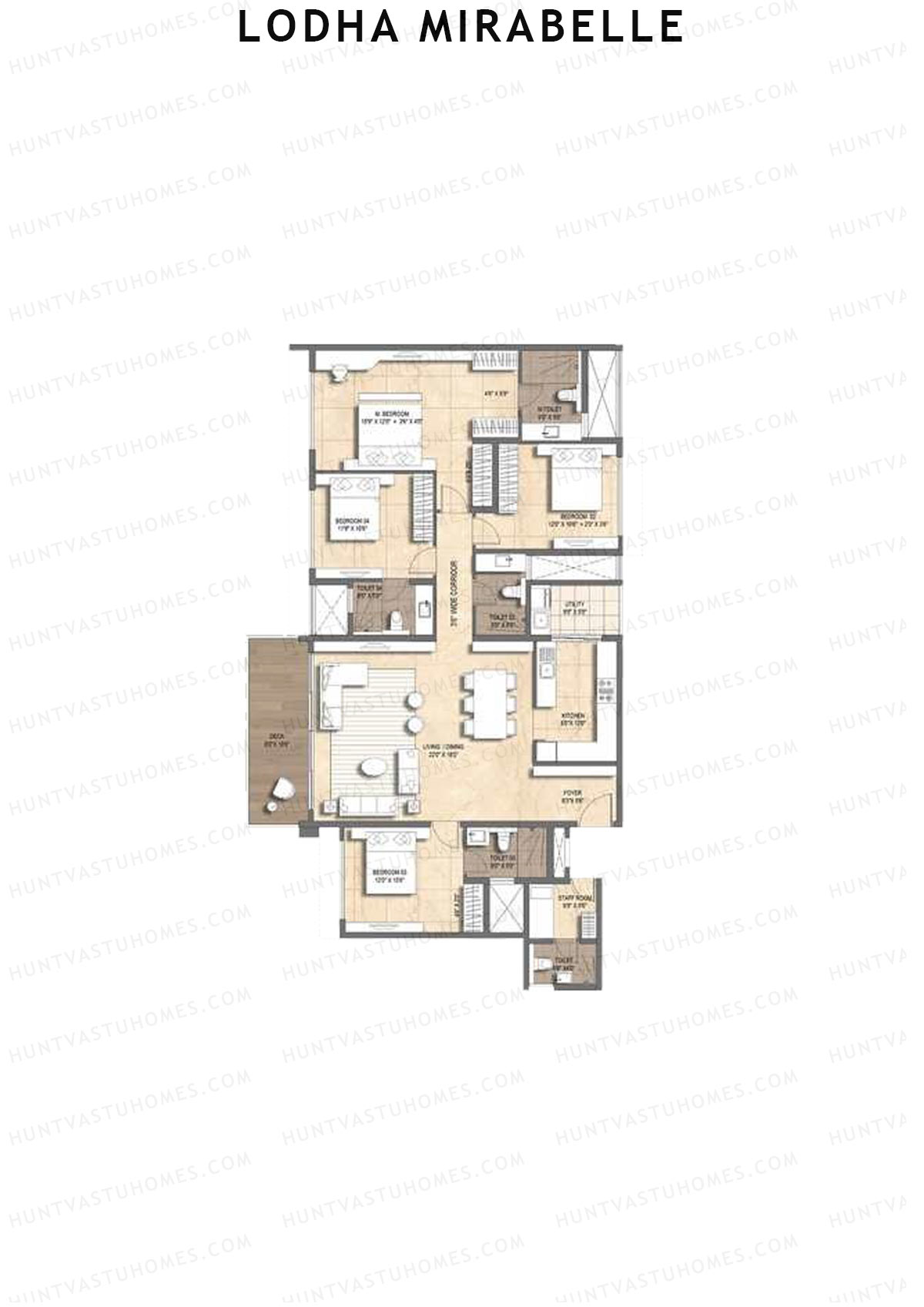 Lodha Mirabelle Tower 7 Unit 4 Floor Plan