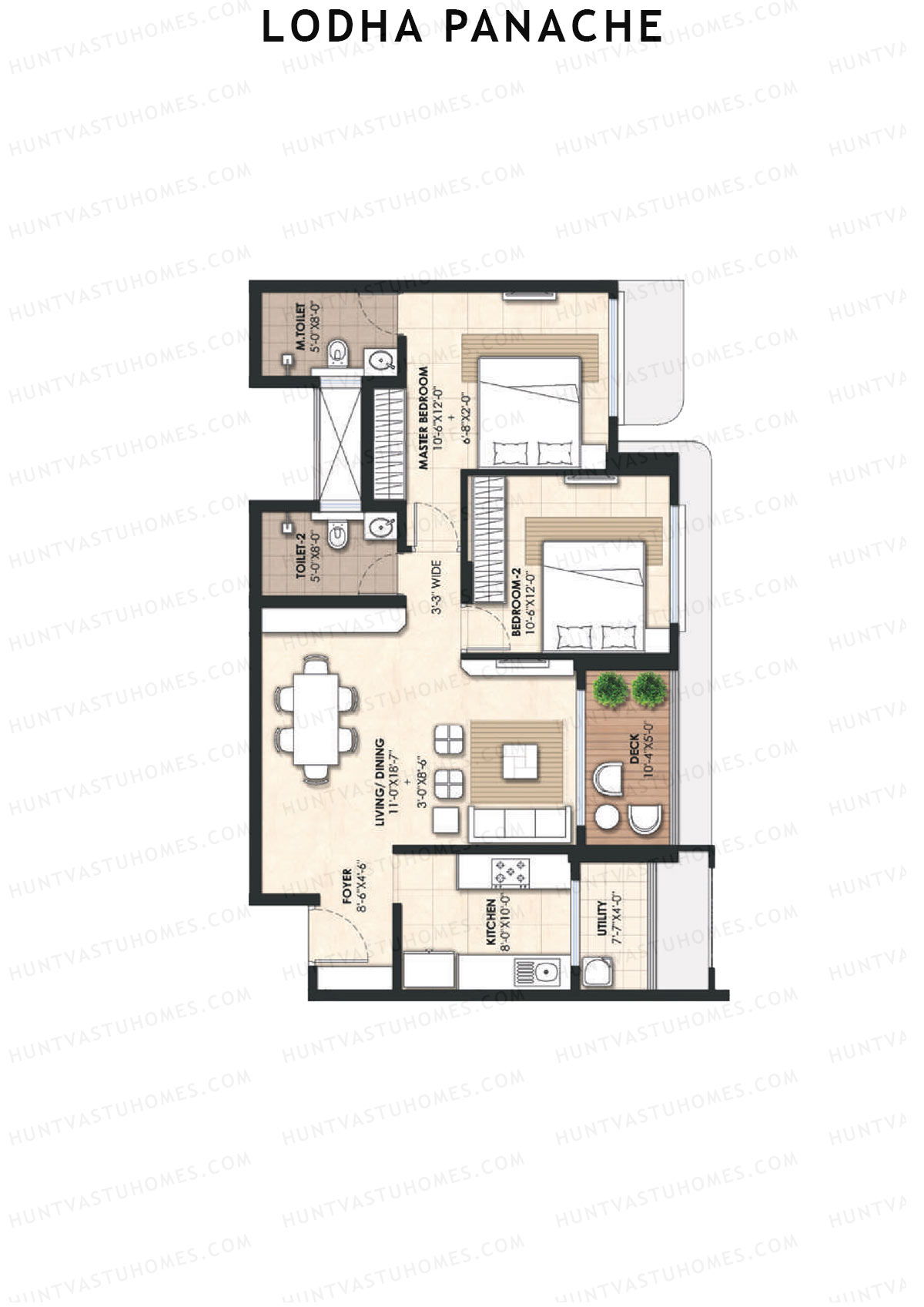 Lodha Panache Tower 1 Unit 4 Floor Plan