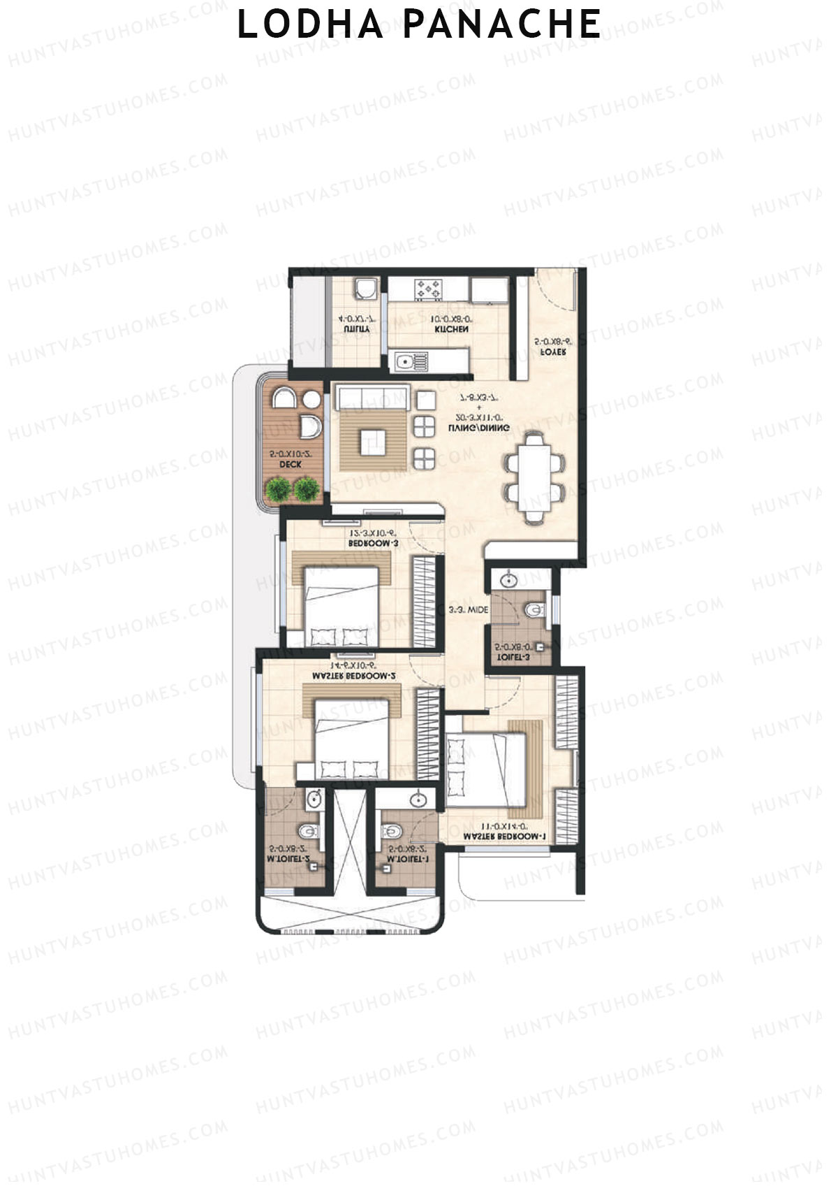 Lodha Panache Tower 1 Unit 7 Floor Plan