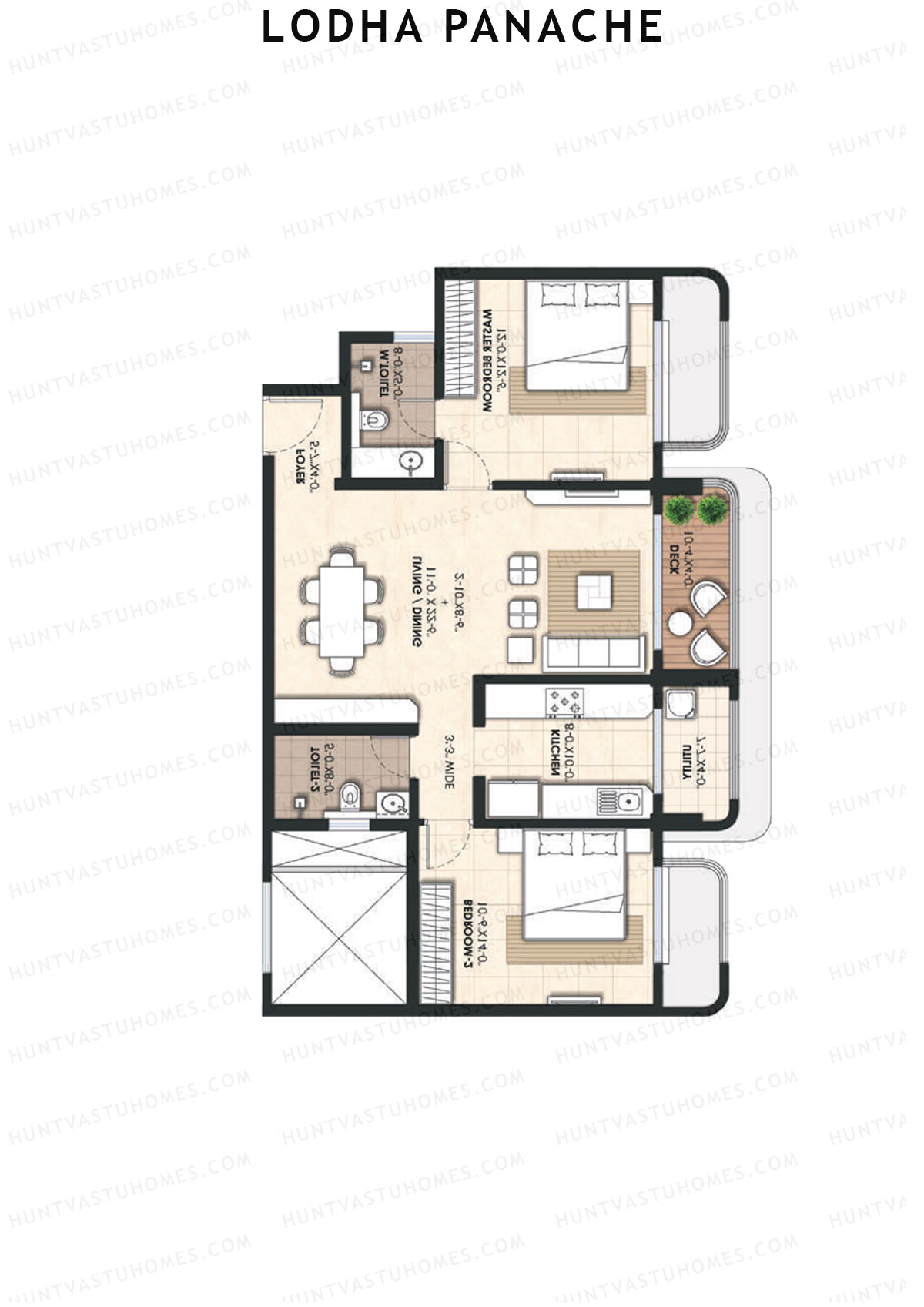 Lodha Panache Tower 2 Unit 5 Floor Plan
