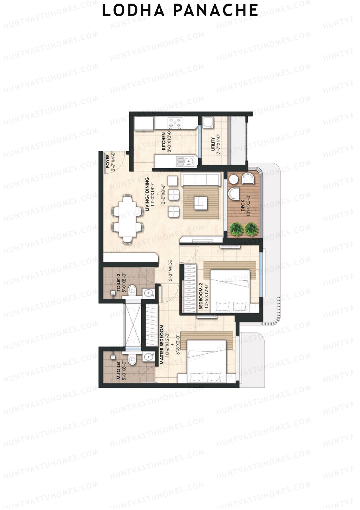 Lodha Panache Tower 2 Unit 6 Floor Plan