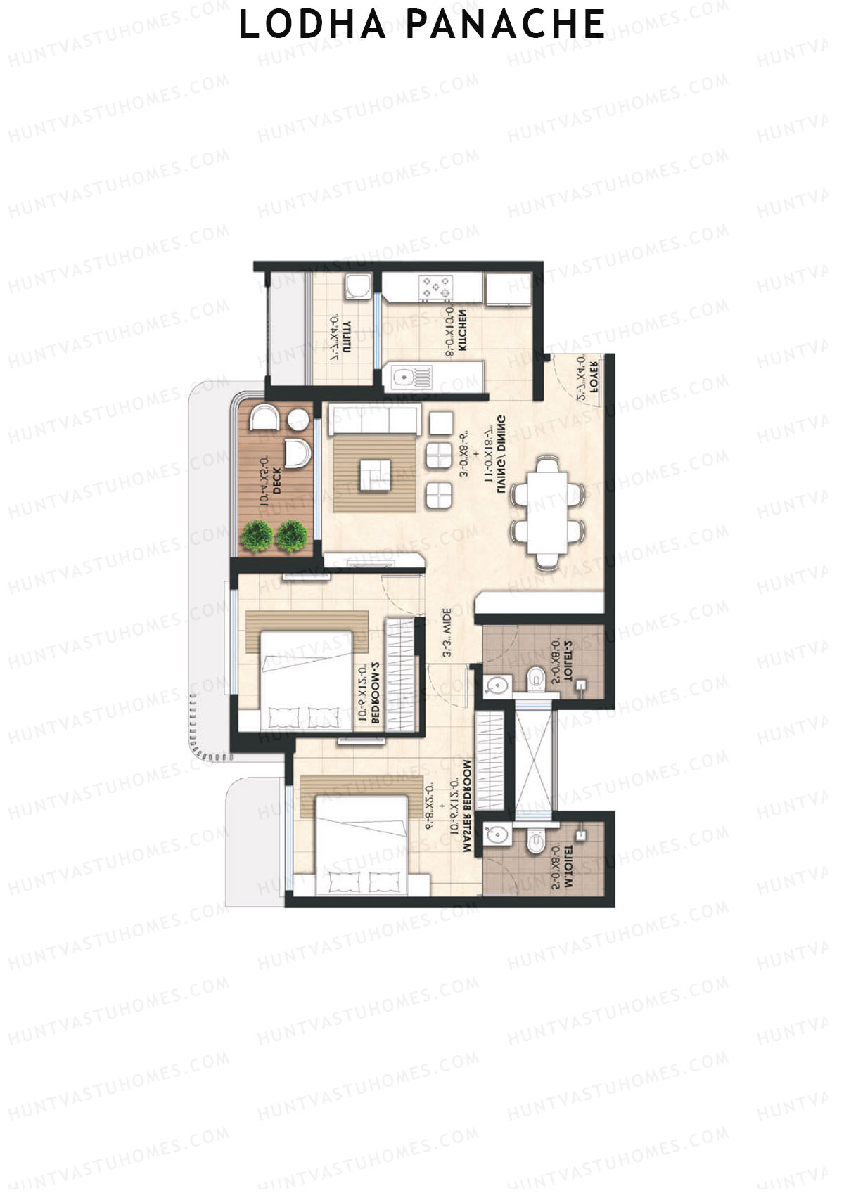 Lodha Panache Tower 2 Unit 7 Floor Plan