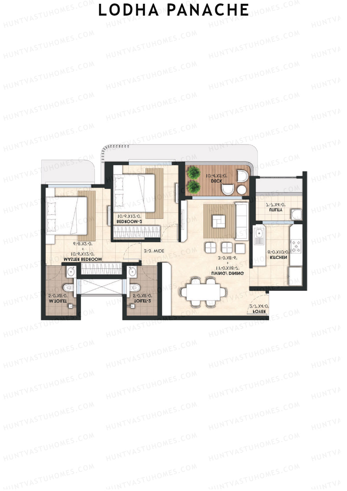 Lodha Panache Tower 3 Unit 4 Floor Plan