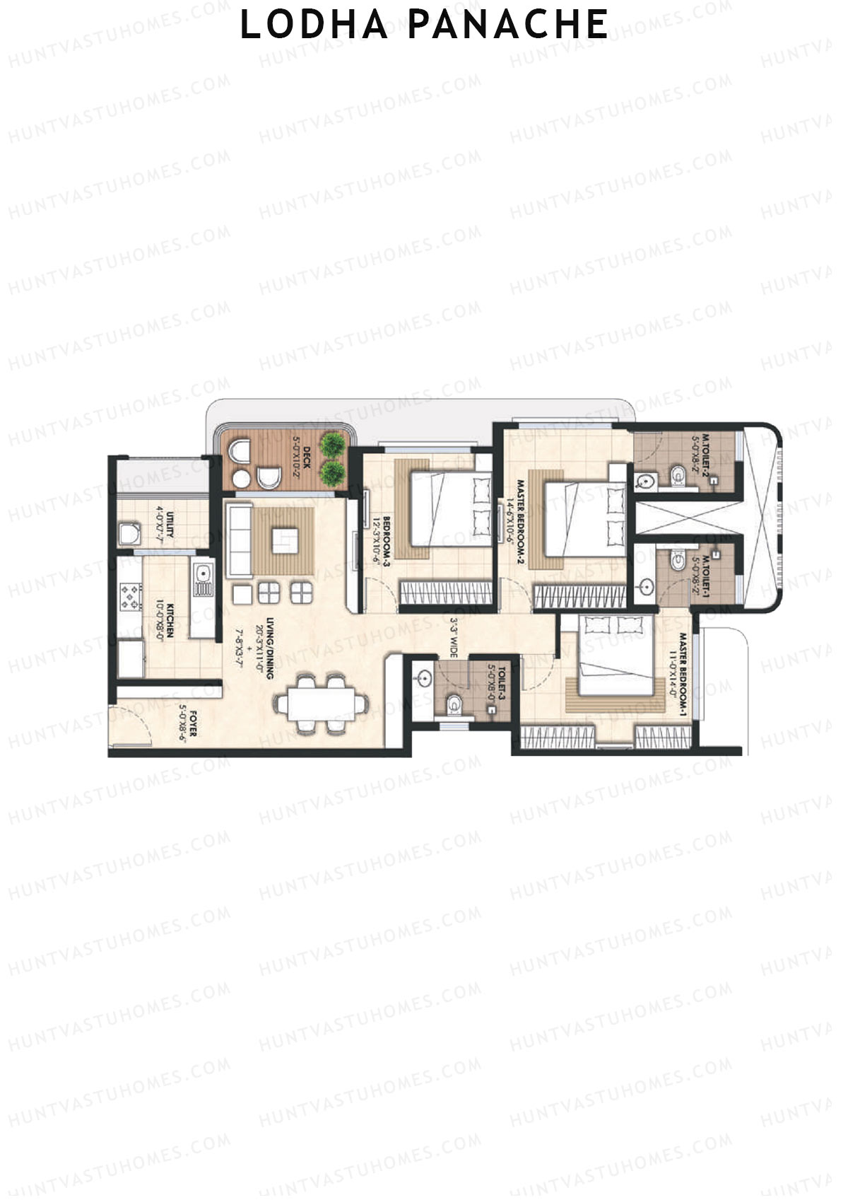 Lodha Panache Tower 3 Unit 6 Floor Plan