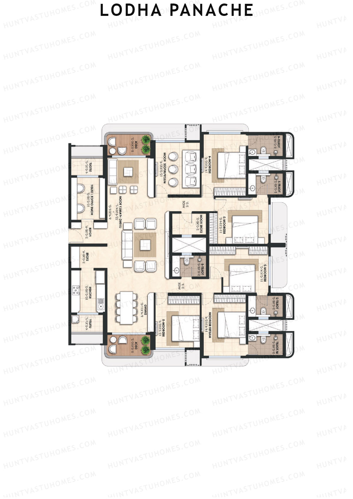 Lodha Panache Tower 3 Unit 6 Floor Plan