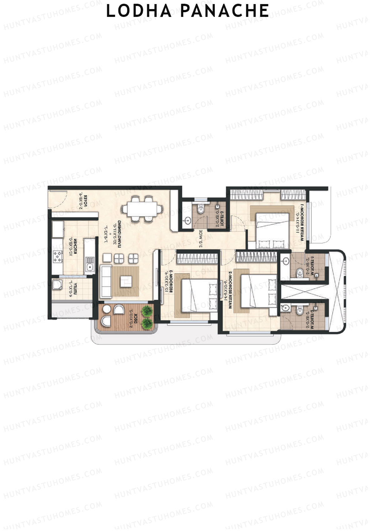 Lodha Panache Tower 3 Unit 7 Floor Plan