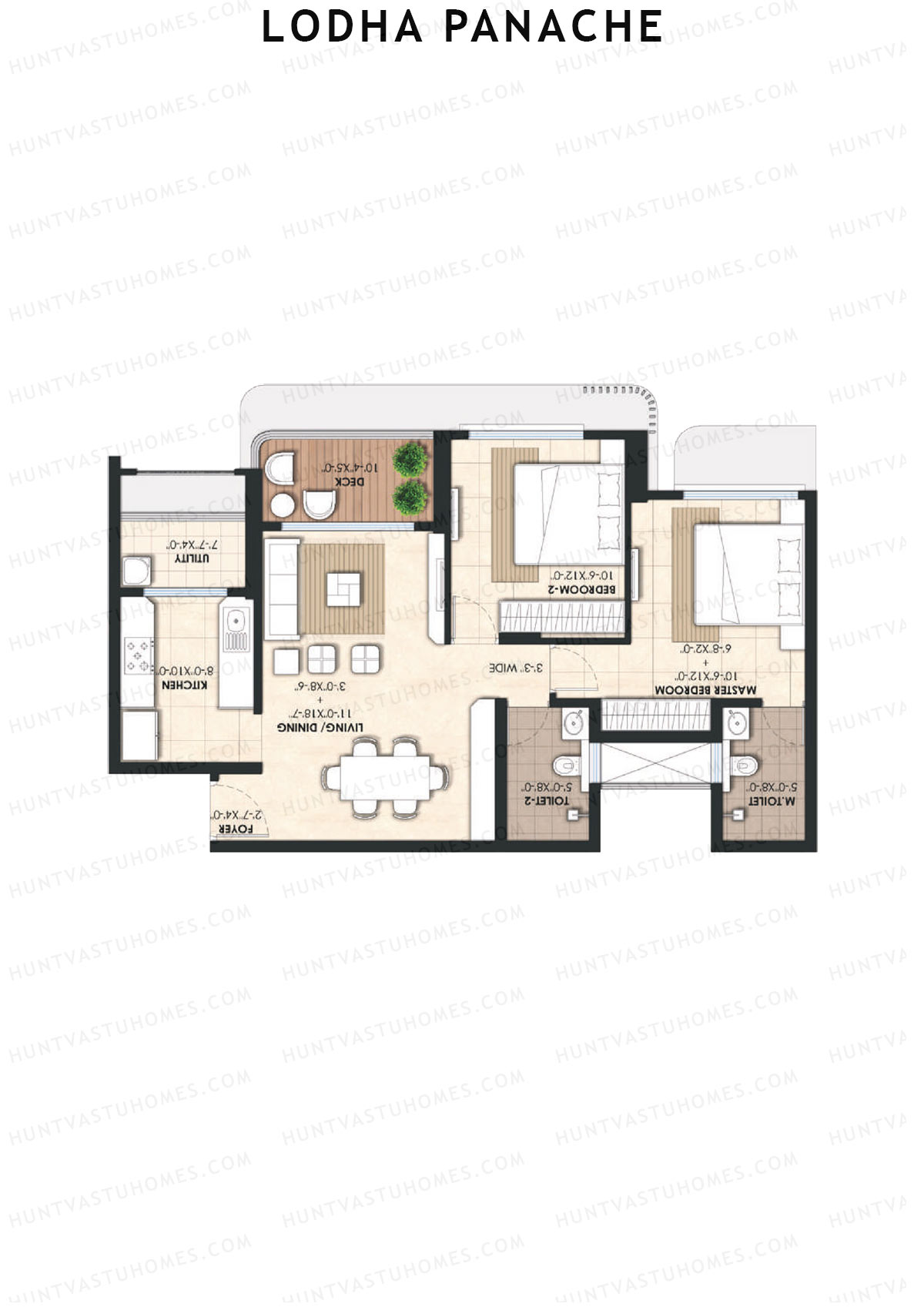 Lodha Panache Tower 4 Unit 6 Floor Plan