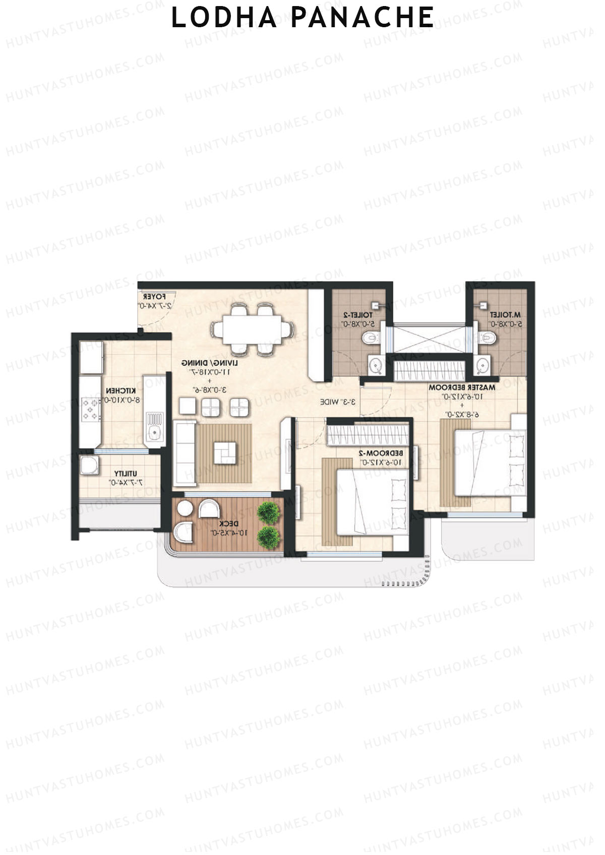 Lodha Panache Tower 4 Unit 7 Floor Plan