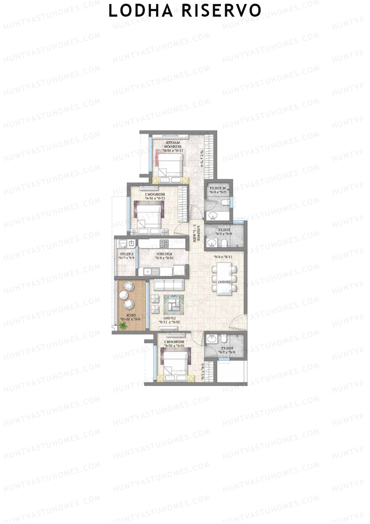 Lodha Riservo Tower A3 Unit 1 Floor Plan