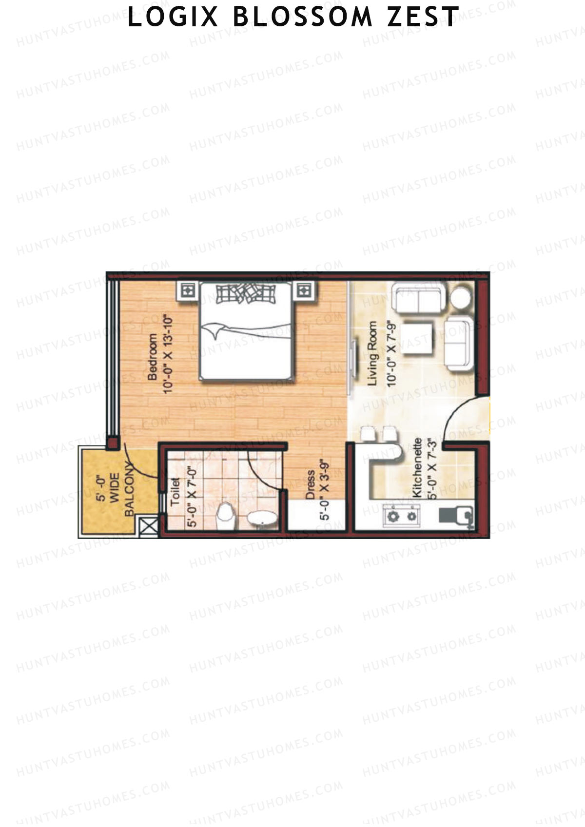Logix Blossom Zest Tower 1 Unit 16 Floor Plan