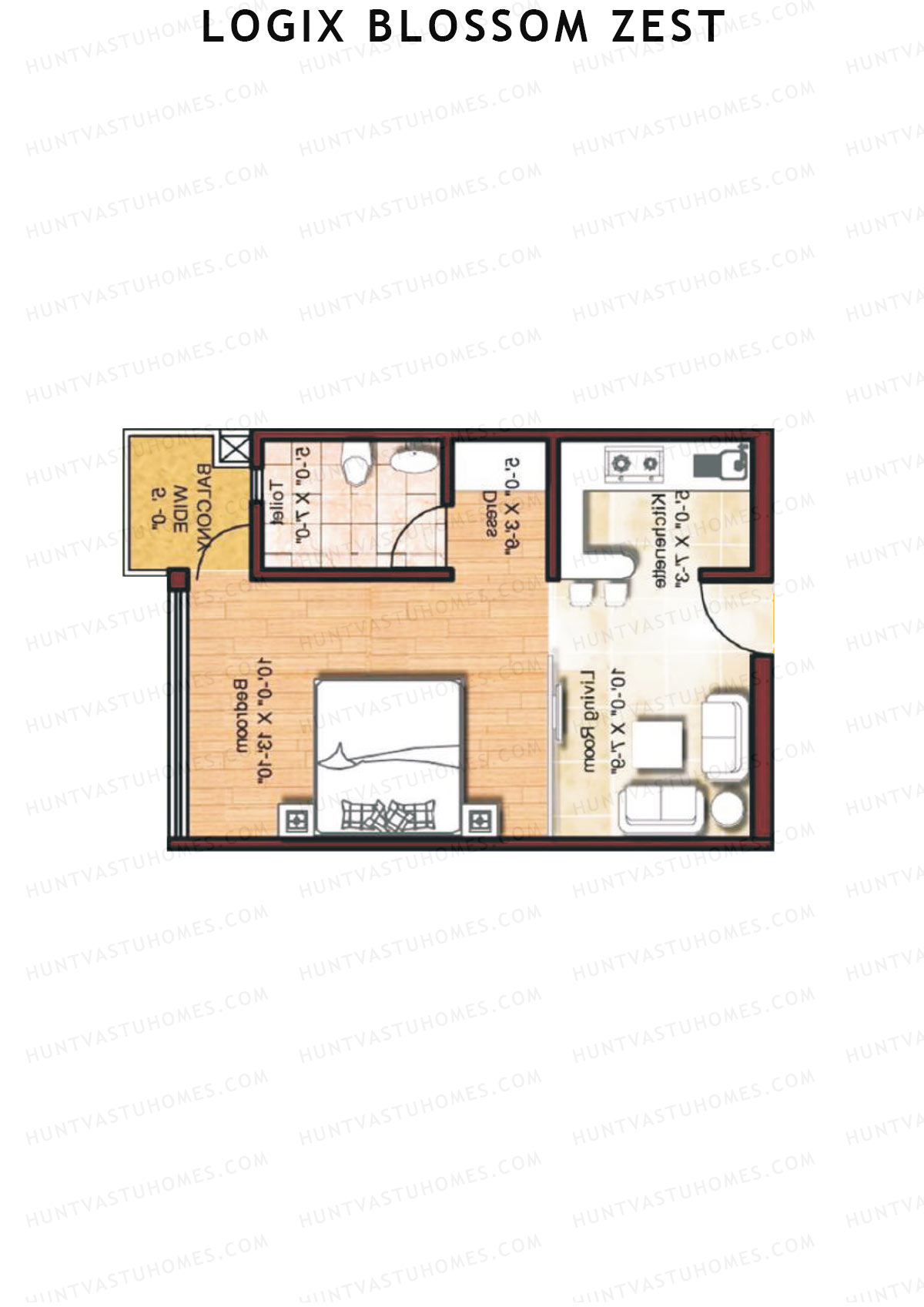Logix Blossom Zest Tower 1 Unit 17 Floor Plan