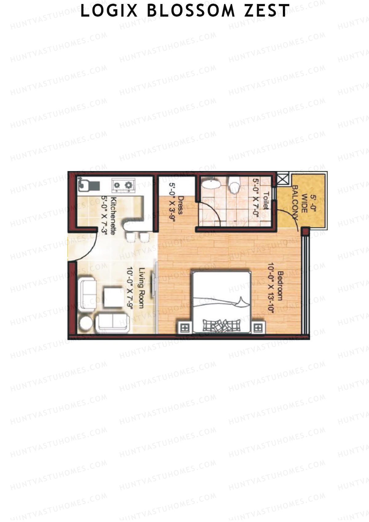 Logix Blossom Zest Tower 1 Unit 8 Floor Plan