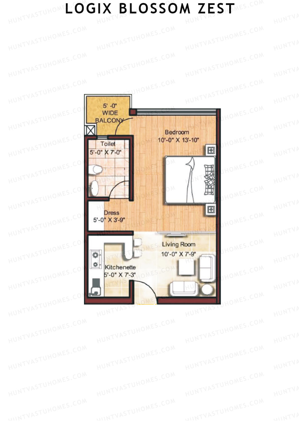 Logix Blossom Zest Tower 8 Unit 20 Floor Plan