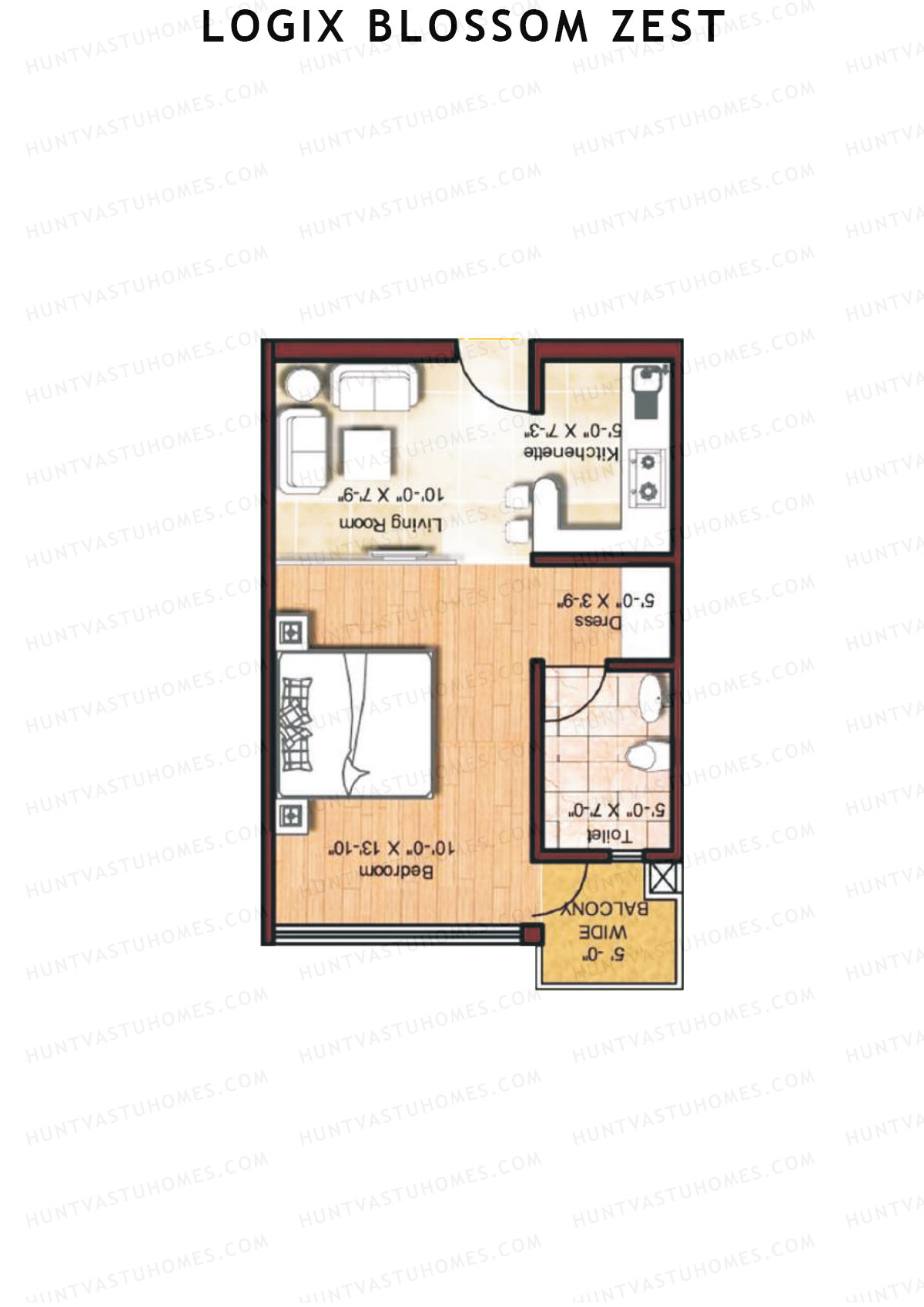 Logix Blossom Zest Tower 8 Unit 8 Floor Plan