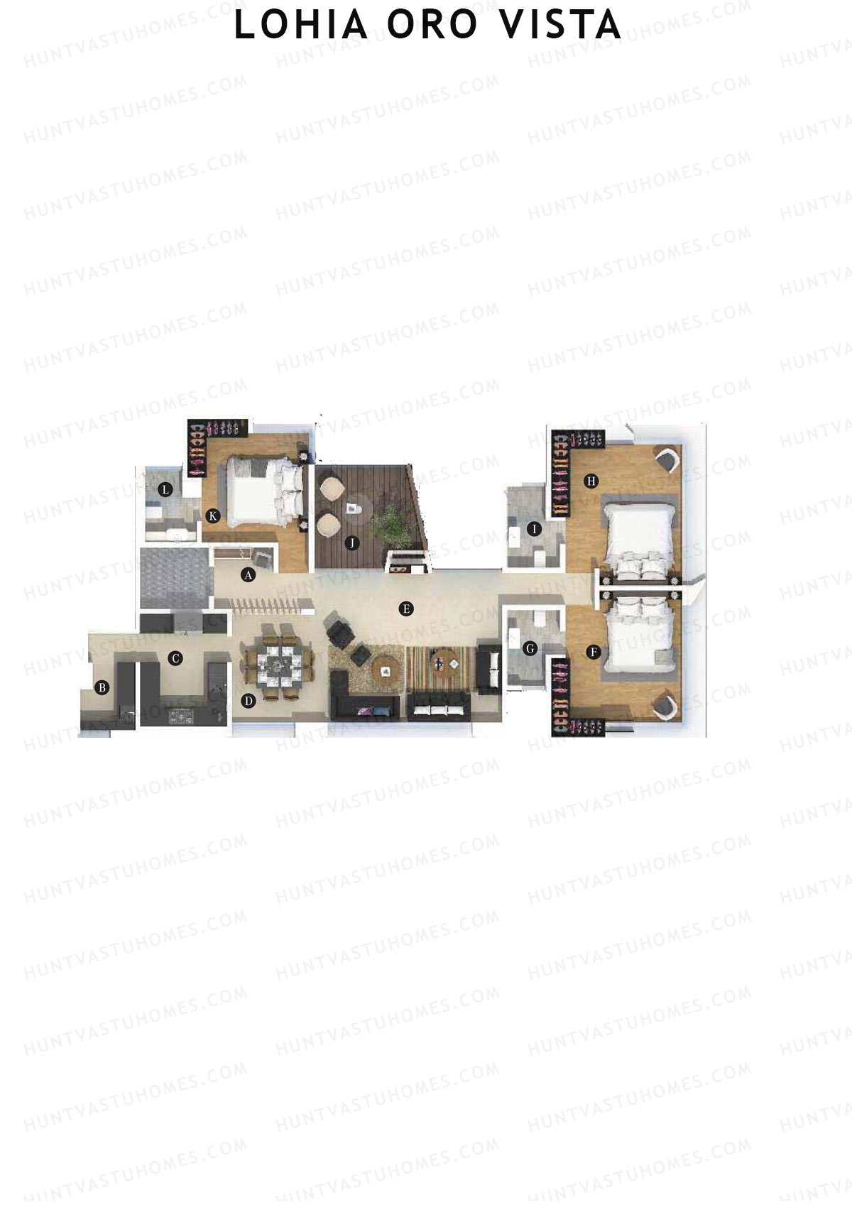 Lohia Oro Vista Tower A Unit 2 Floor Plan