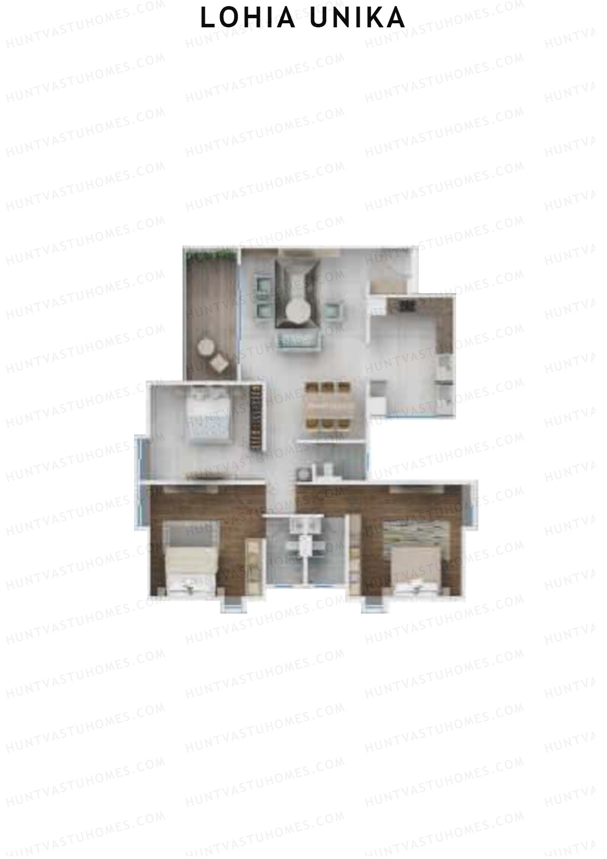 Lohia Unika Wing C Unit 1 Floor Plan