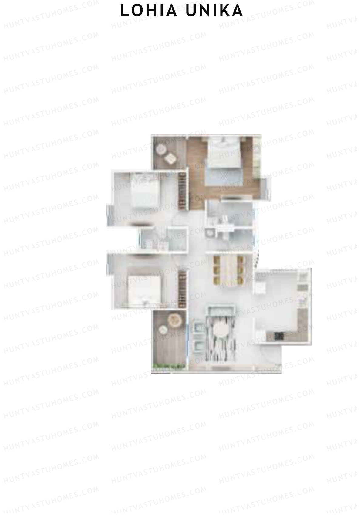 Lohia Unika Wing C Unit 2 Floor Plan