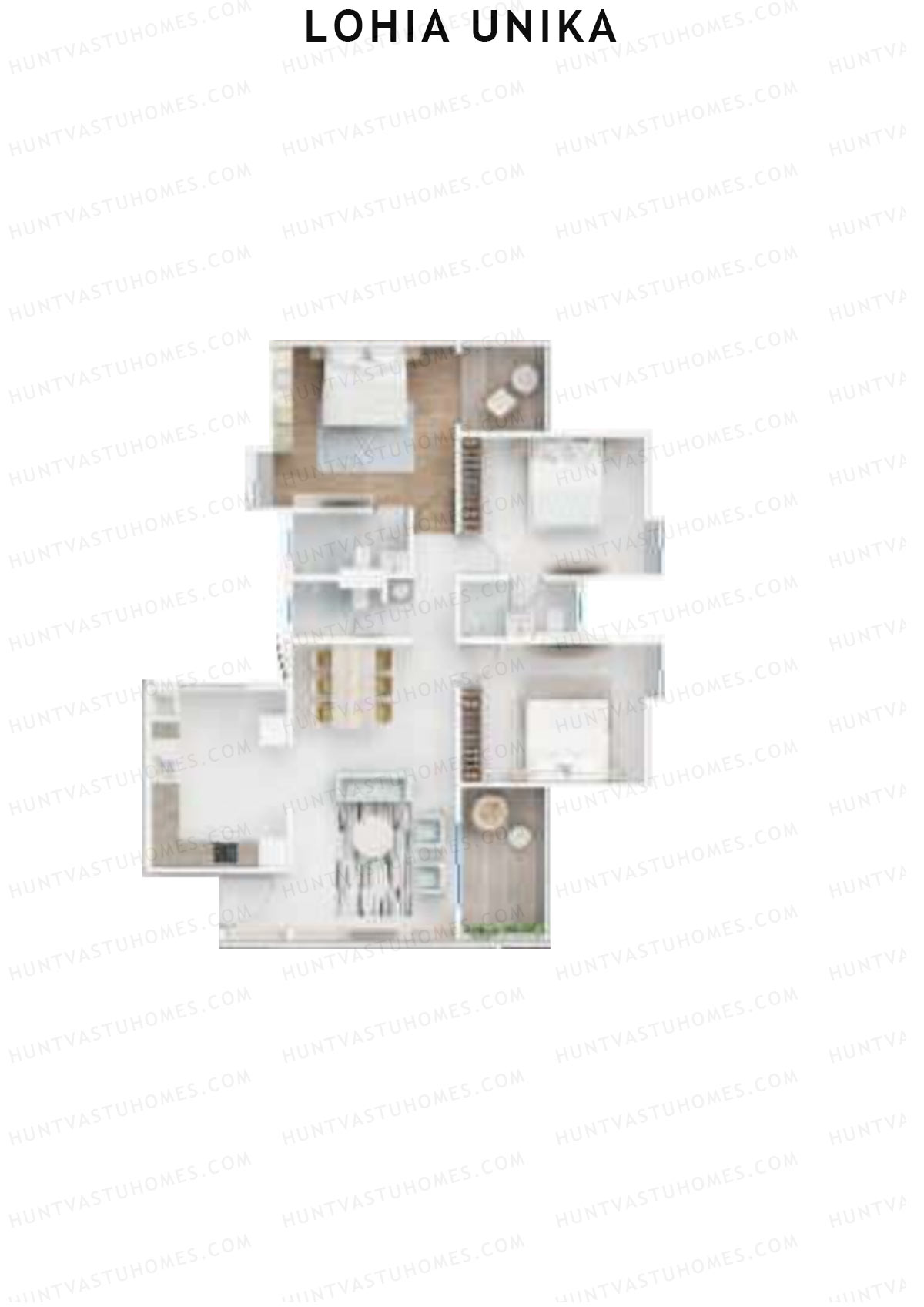 Lohia Unika Wing C Unit 3 Floor Plan