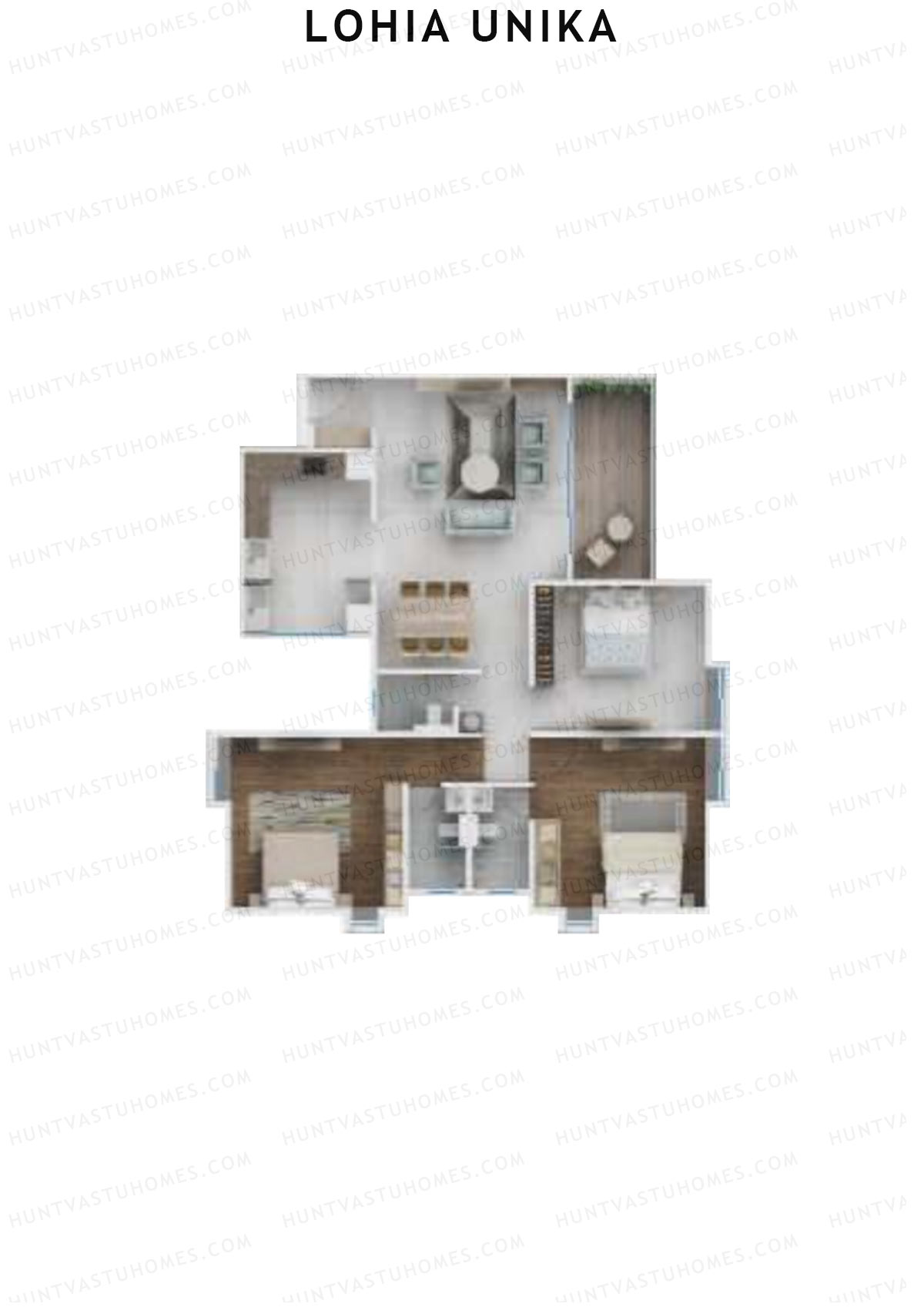 Lohia Unika Wing C Unit 4 Floor Plan