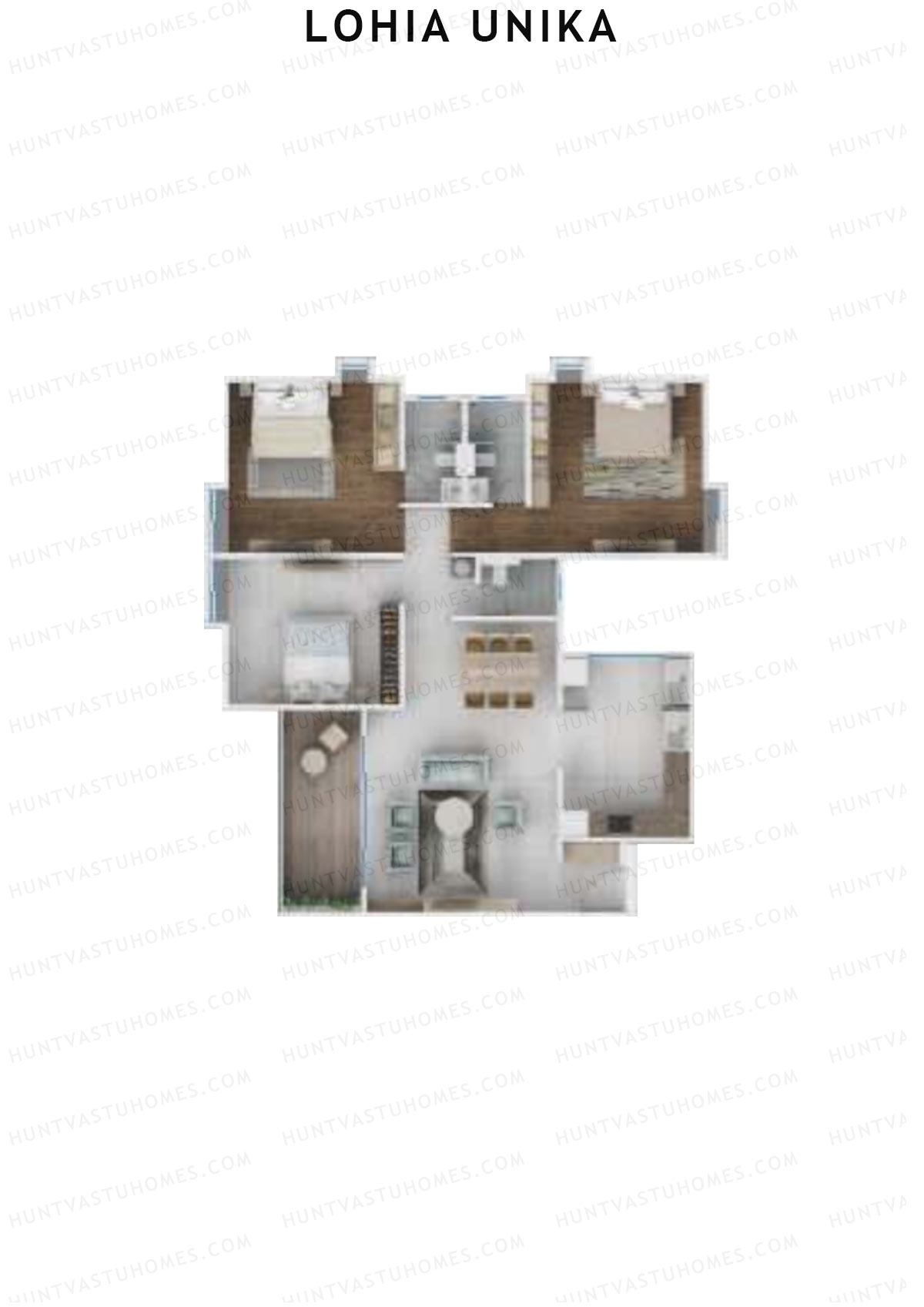 Lohia Unika Wing C Unit 6 Floor Plan