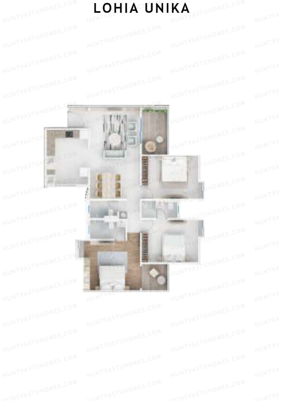 Lohia Unika Wing C Unit 8 Floor Plan