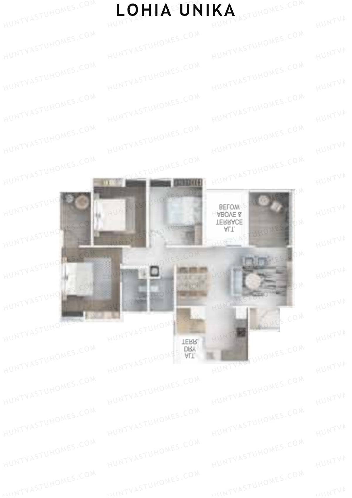 Lohia Unika Wing D Unit 1 Floor Plan
