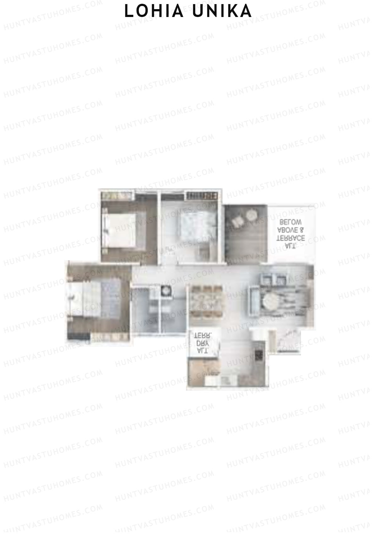 Lohia Unika Wing D Unit 1 Floor Plan