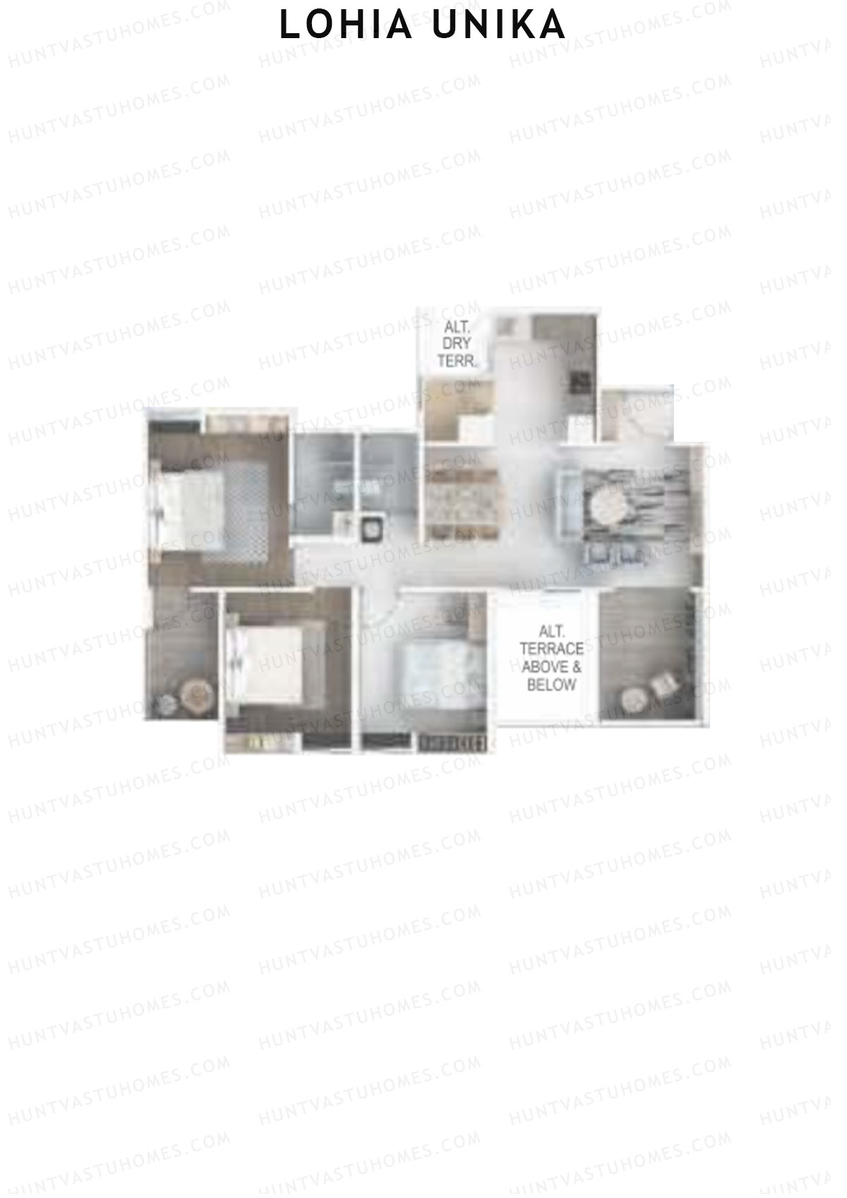 Lohia Unika Wing D Unit 4 Floor Plan