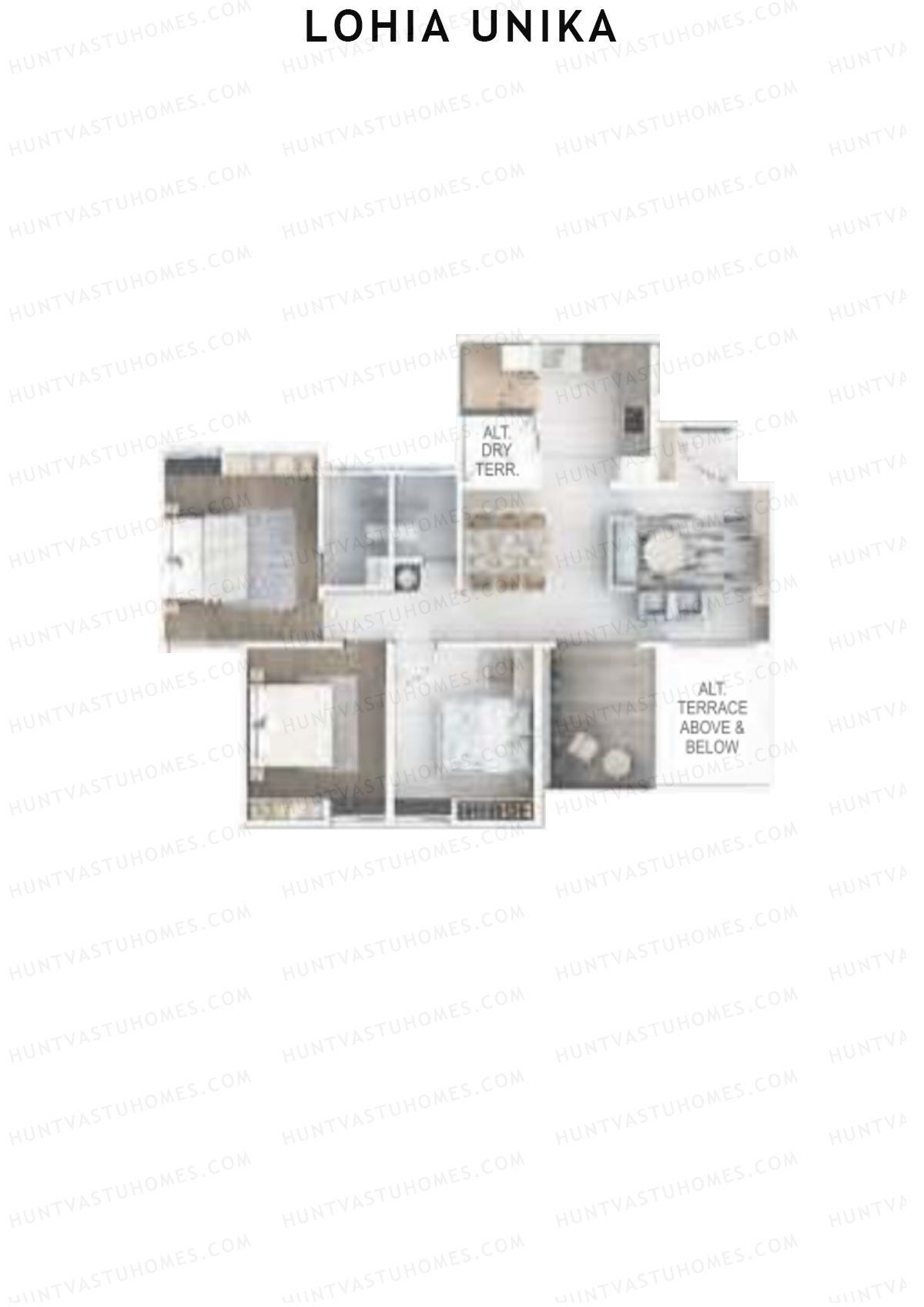 Lohia Unika Wing D Unit 4 Floor Plan