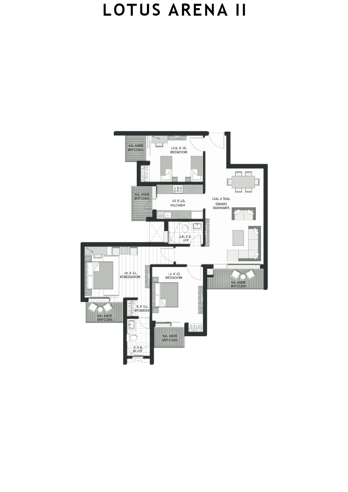 Lotus Arena 2 Tower T5 Unit 1 Floor Plan