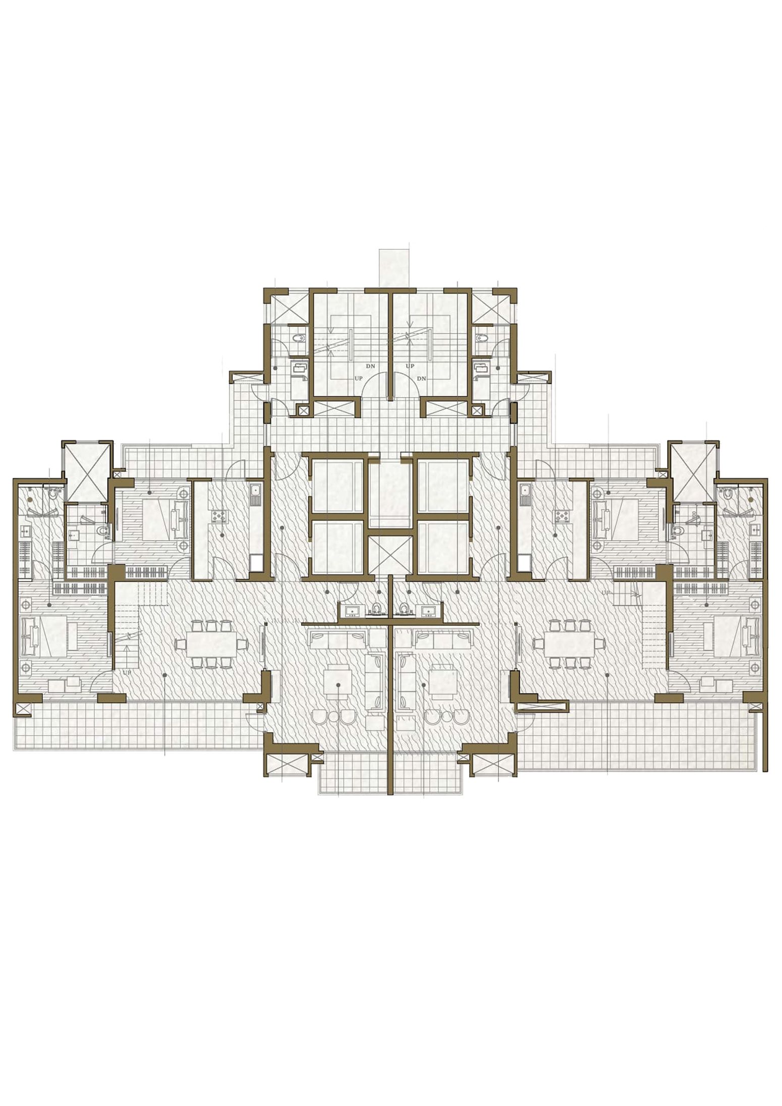 Mahagun Manorialle KENSINGTON PALACE Wing 10  Villament 1A Floor Plan