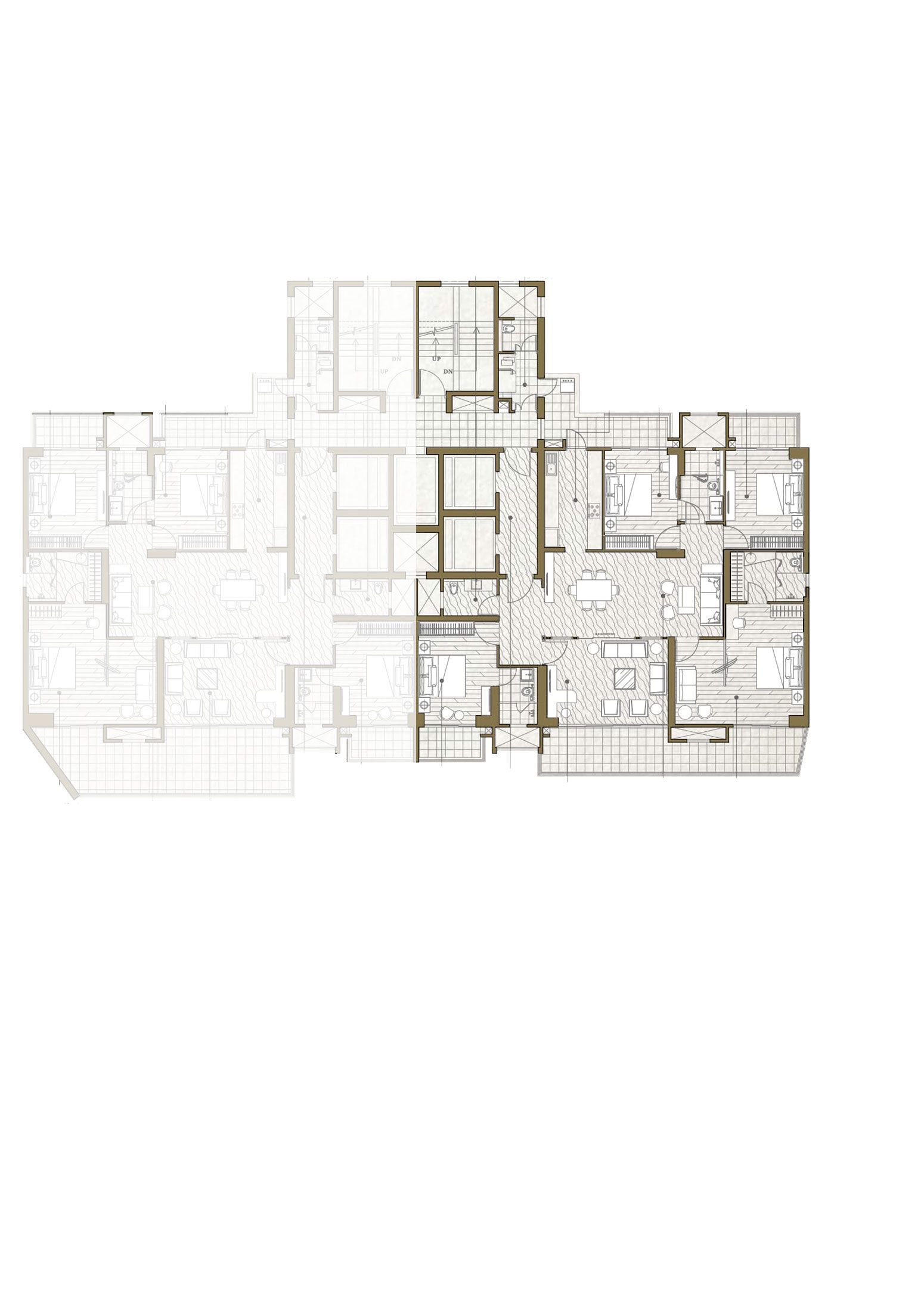 Mahagun Manorialle BRIDEWELL PALACE Condominium 2G (Wing 4) Floor Plan