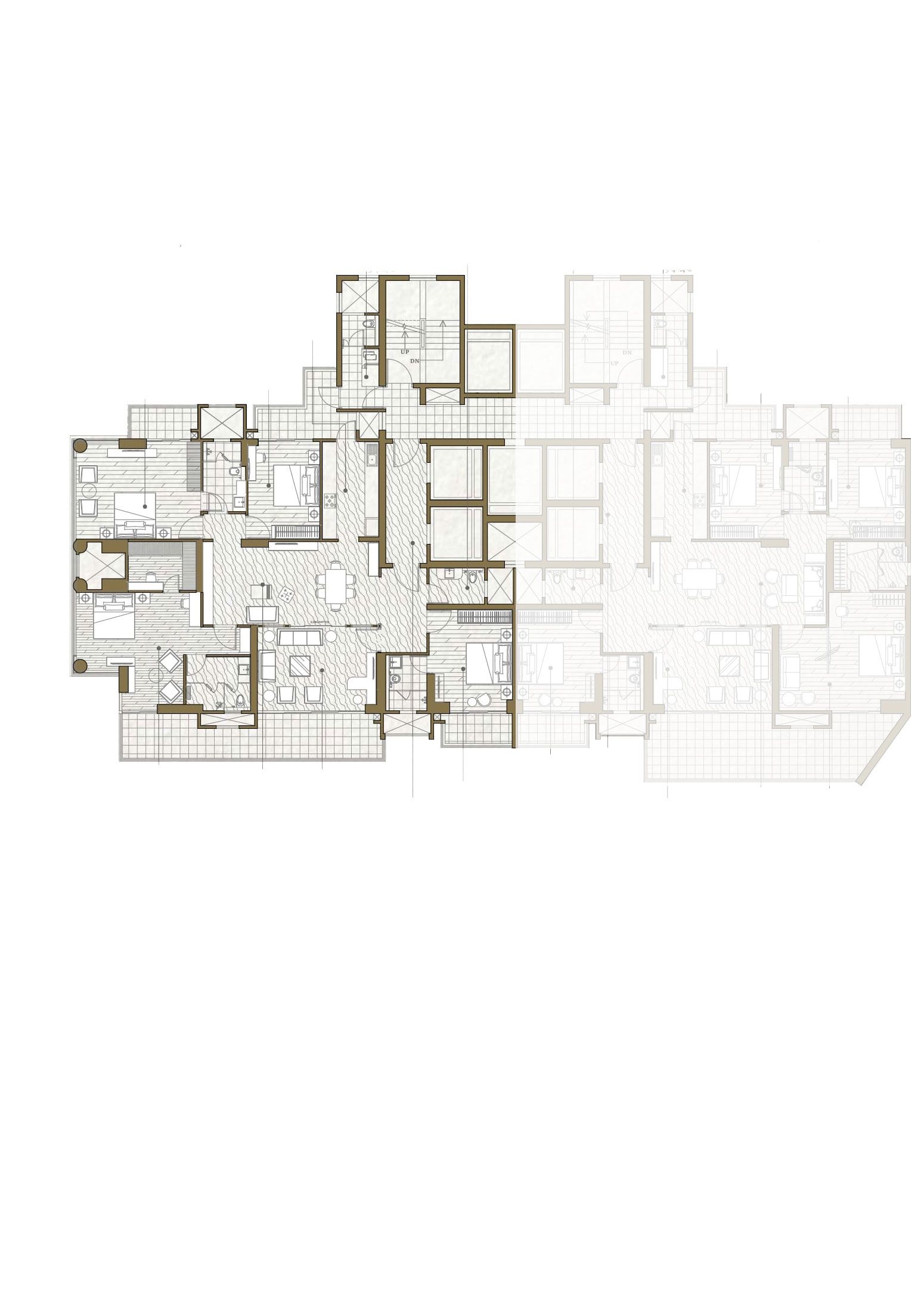 Mahagun Manorialle RICHMOND PALACE Condominium 2C (Wing 1) Floor Plan