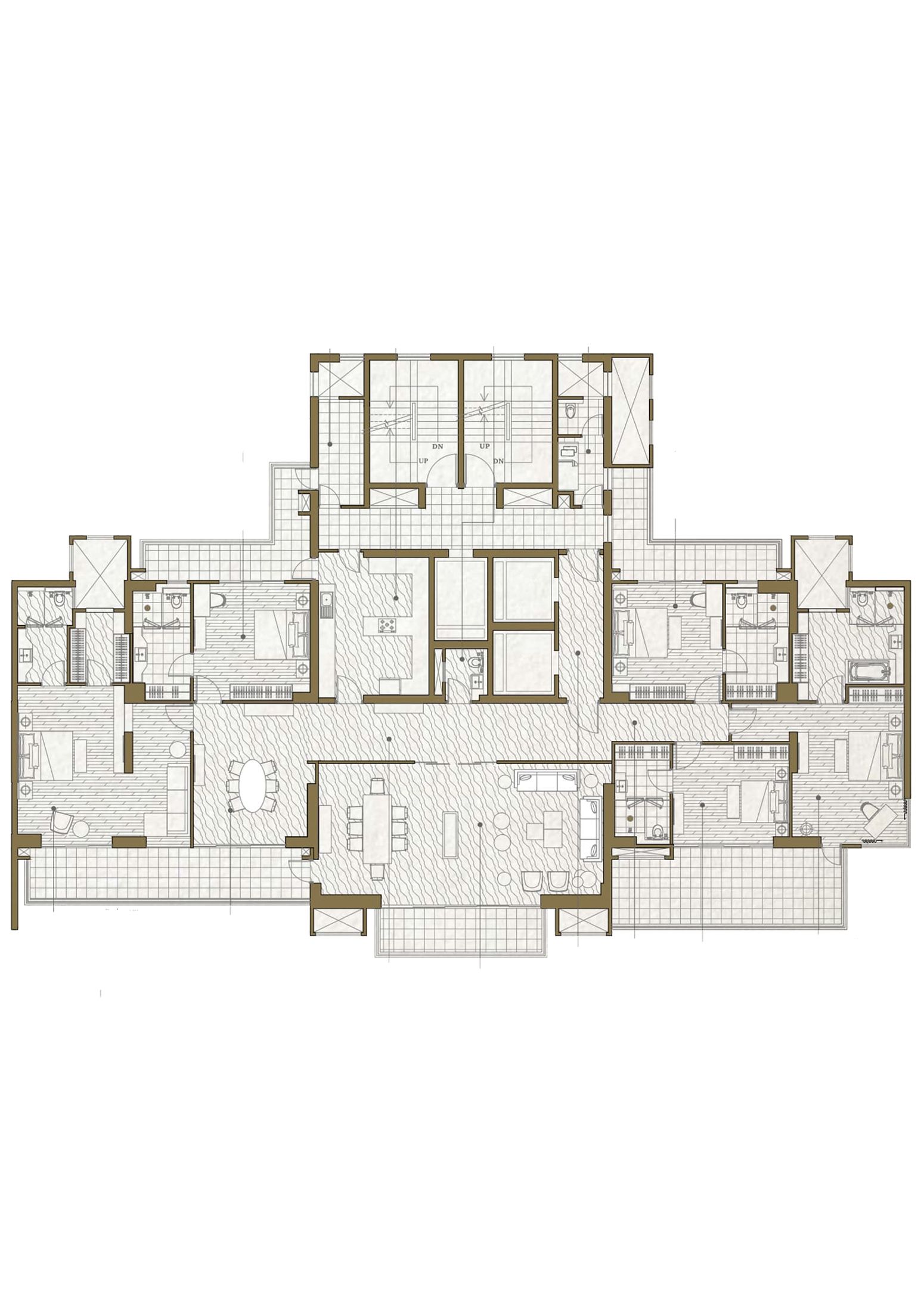 Mahagun Manorialle BUCKINGHAM PALACE Condominium 3 Wing 11 Floor Plan