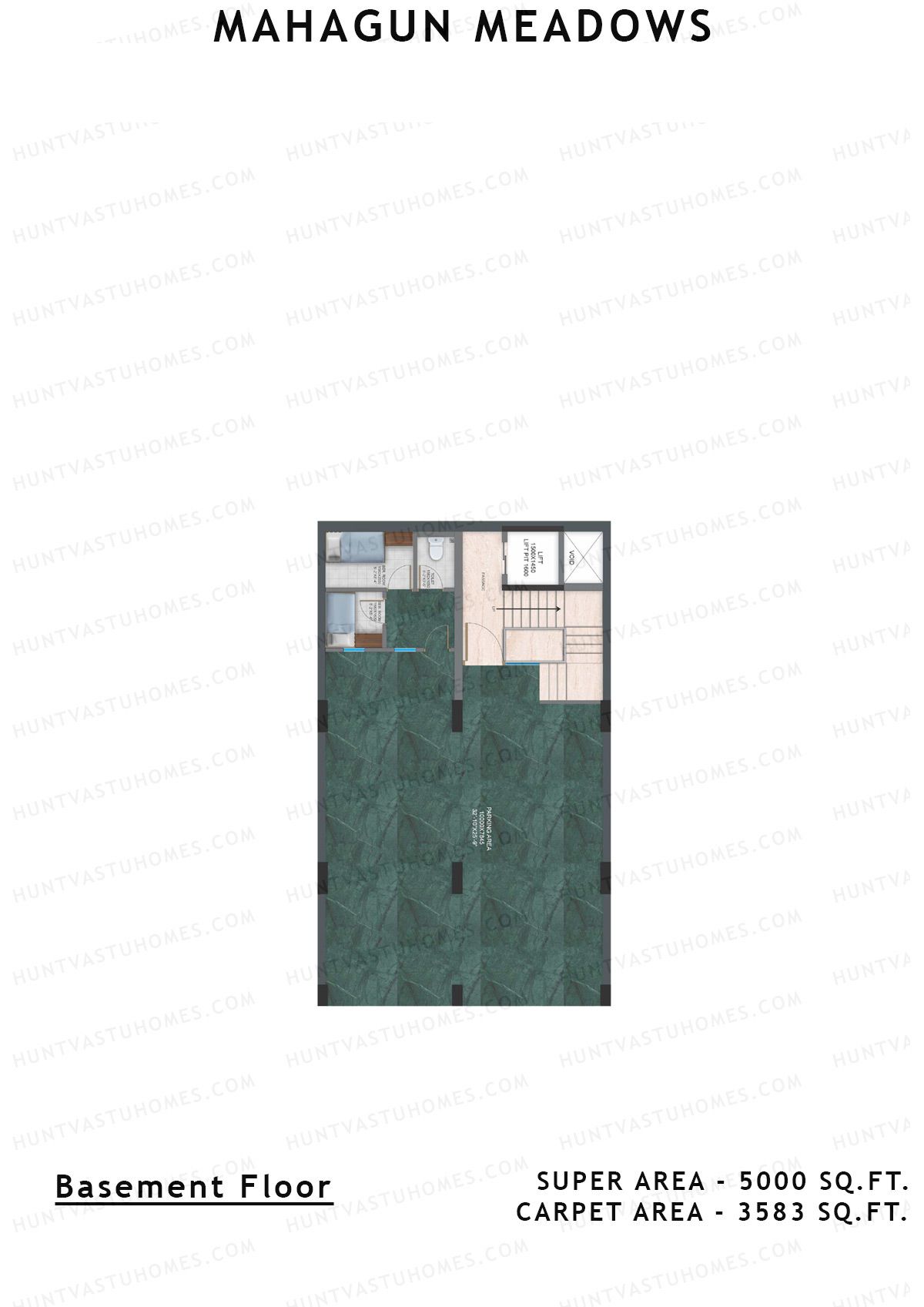 Mahagun Meadow Villa 11 to 17 Villa Floor Plan