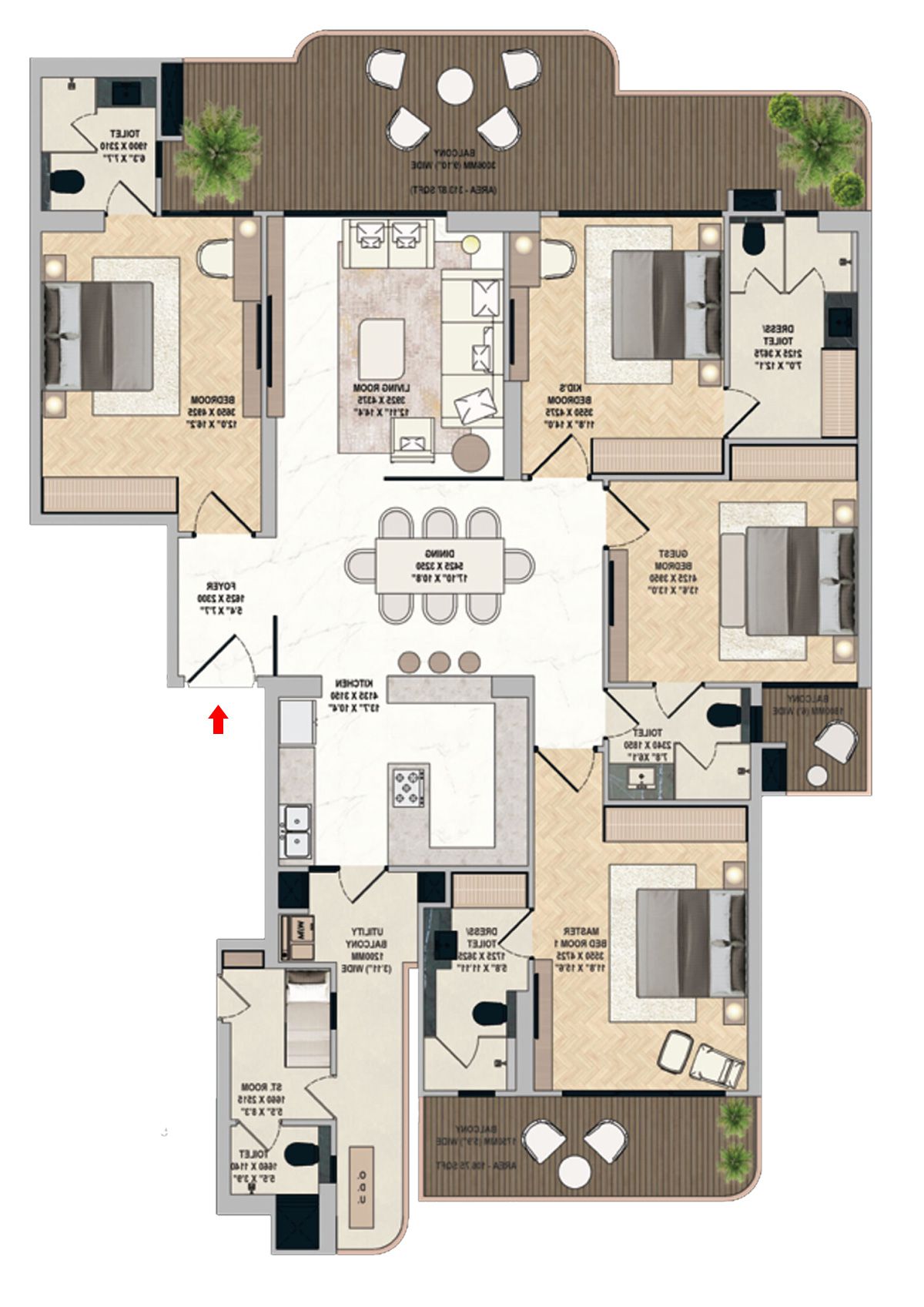 Mahagun Medalleo DIAMOND PALACE Wing 11 Floor Plan