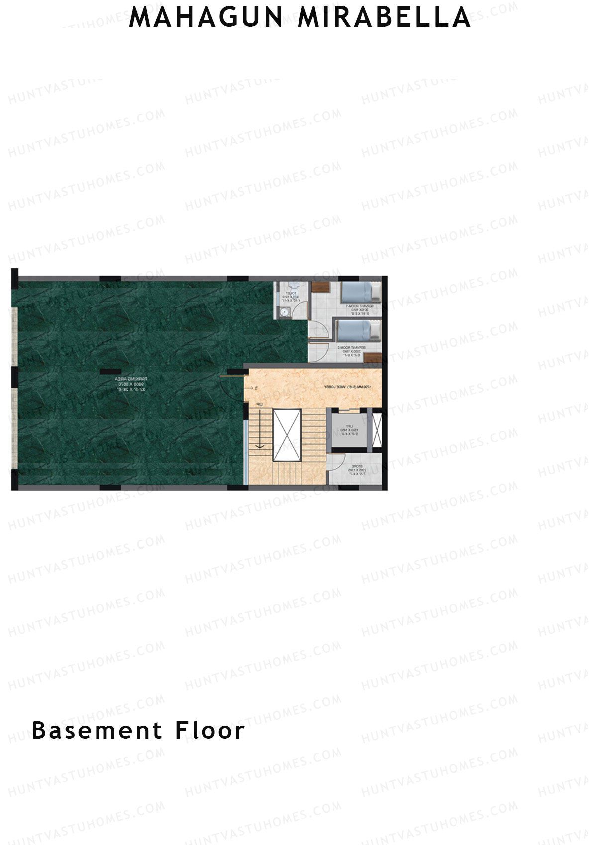 Mahagun Mirabella Villa Block V1 Unit 1 to 8 (Villa) Floor Plan