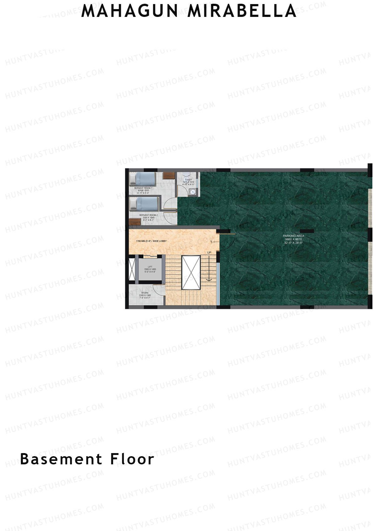 Mahagun Mirabella Villa Block V2 Unit 9 to 17 (Villa) Floor Plan