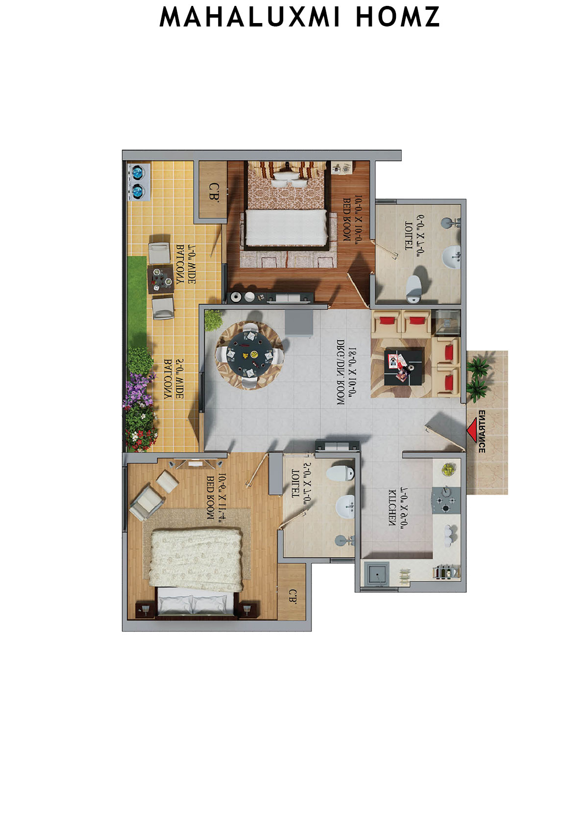 Mahaluxmi Homz Tower A Unit 10 Floor Plan