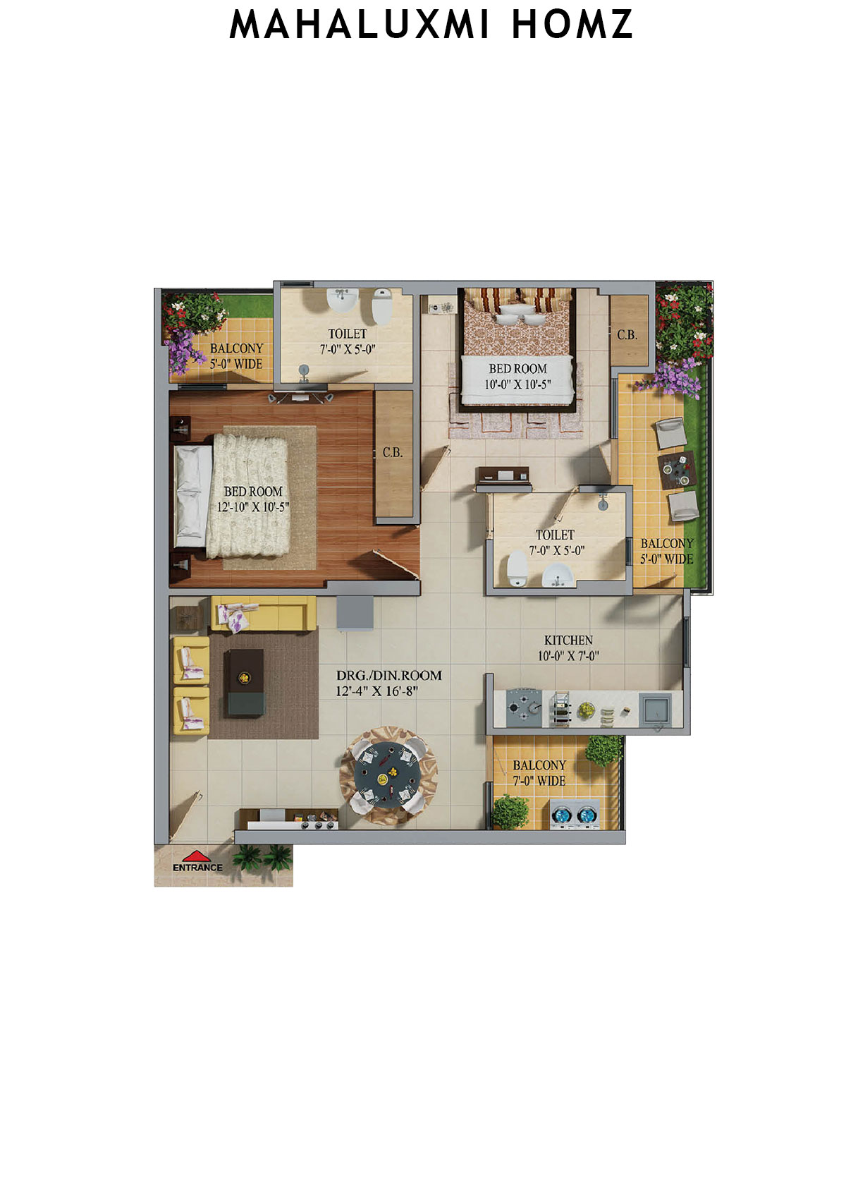 Mahaluxmi Homz Tower A Unit 1 Floor Plan